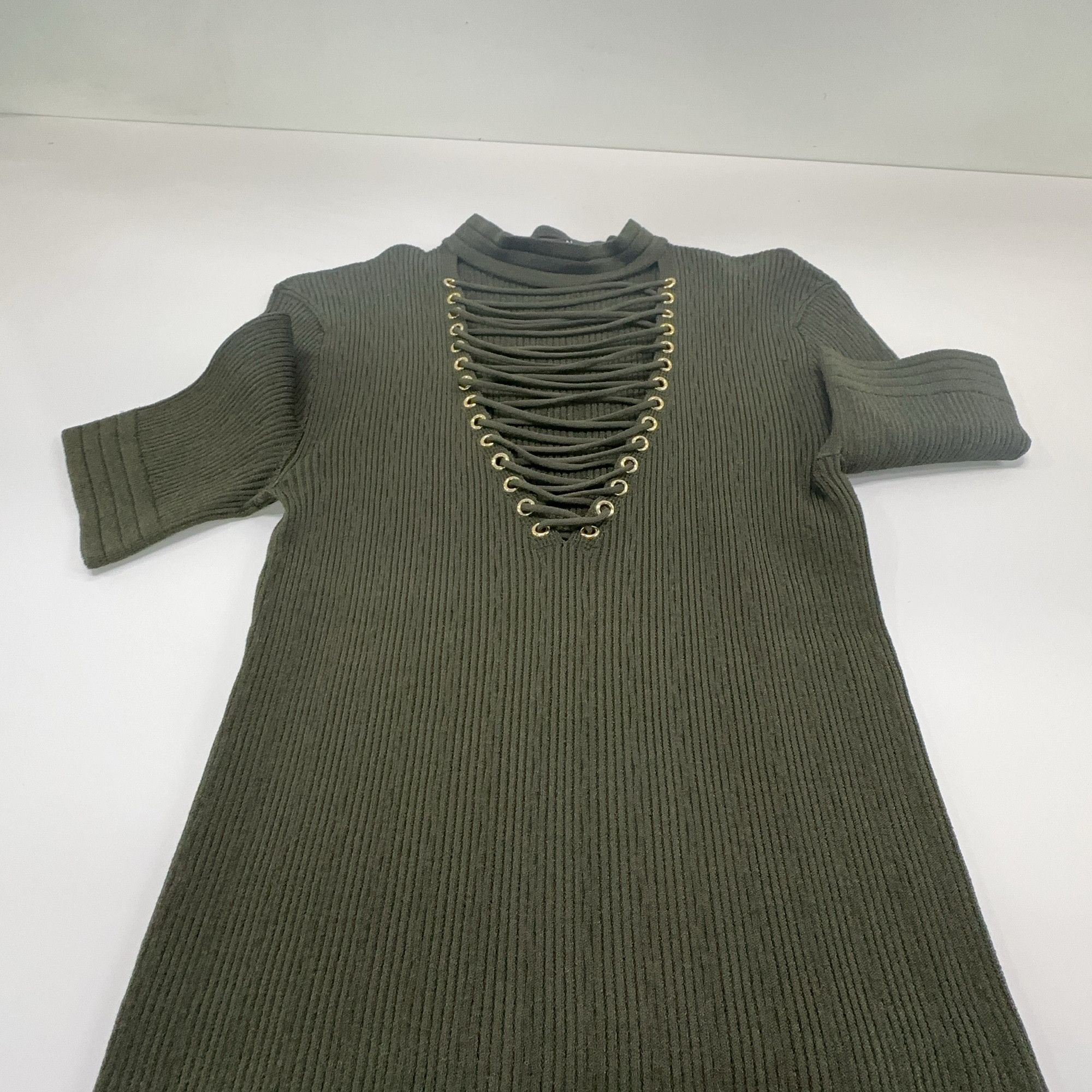 Balmain Balmain Lace-Up Knit Top Size 34 Size XS / US 0-2 / IT 36-38 - 5 Thumbnail
