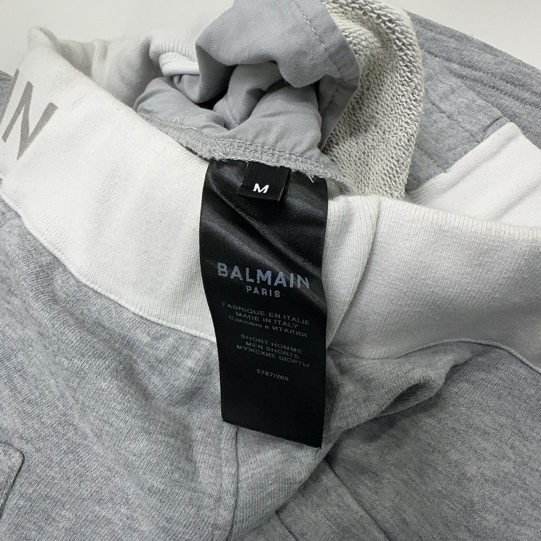 Balmain Balmain Logo Side Panel Sweatshorts Gray Size M Size US 32 / EU 48 - 4 Thumbnail