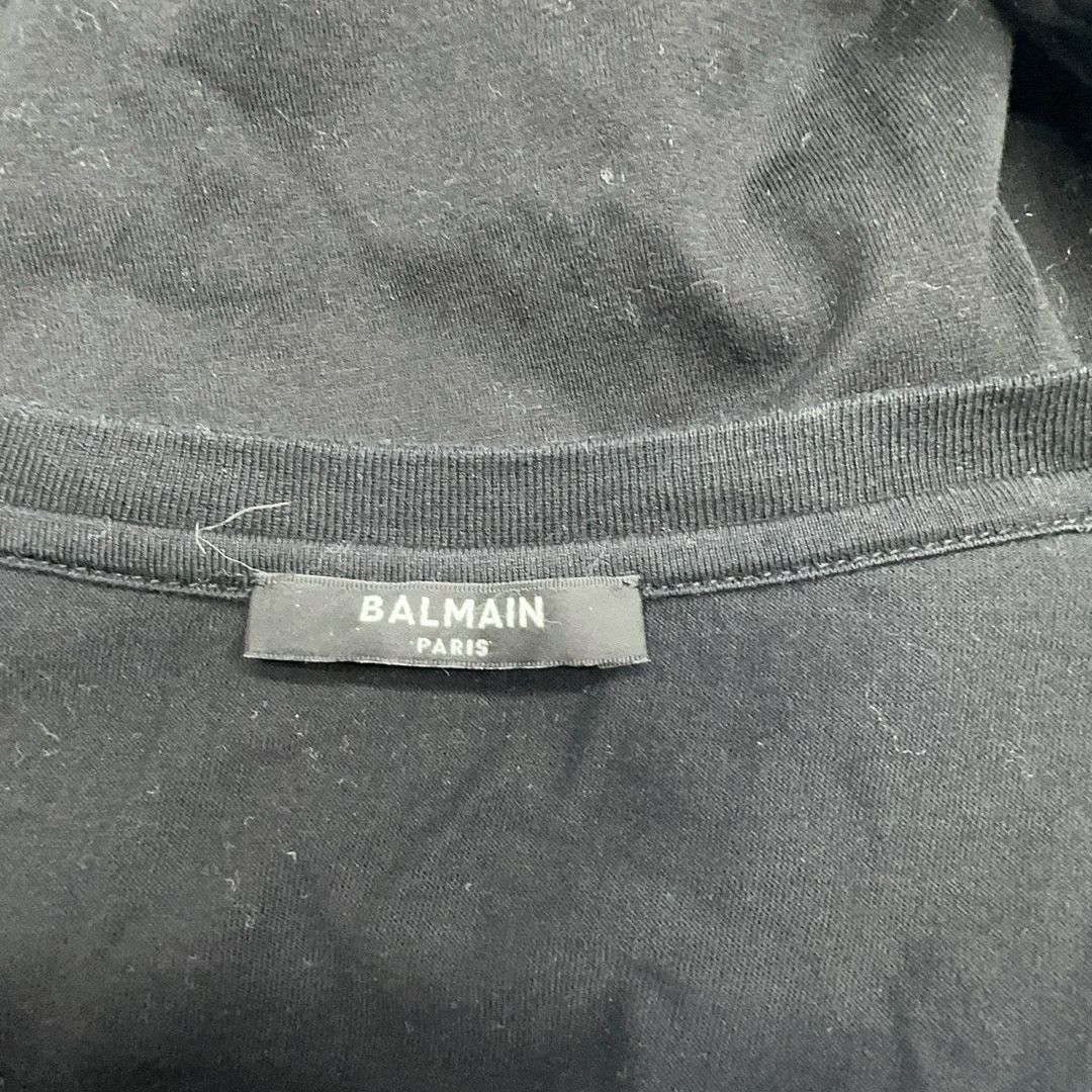 Balmain Balmain Paris Logo Short Sleeve T-Shirt Size XL Size XL / US 12-14 / IT 48-50 - 3 Thumbnail