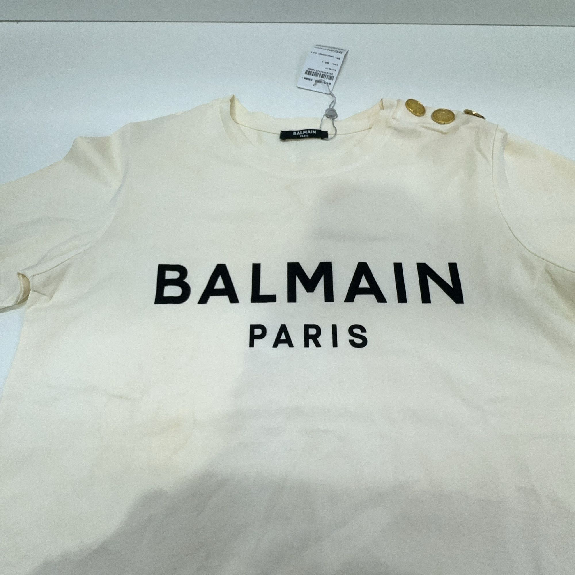 Balmain Balmain Logo Short Sleeve T-Shirt Size S Size S / US 4 / IT 40 - 7 Thumbnail