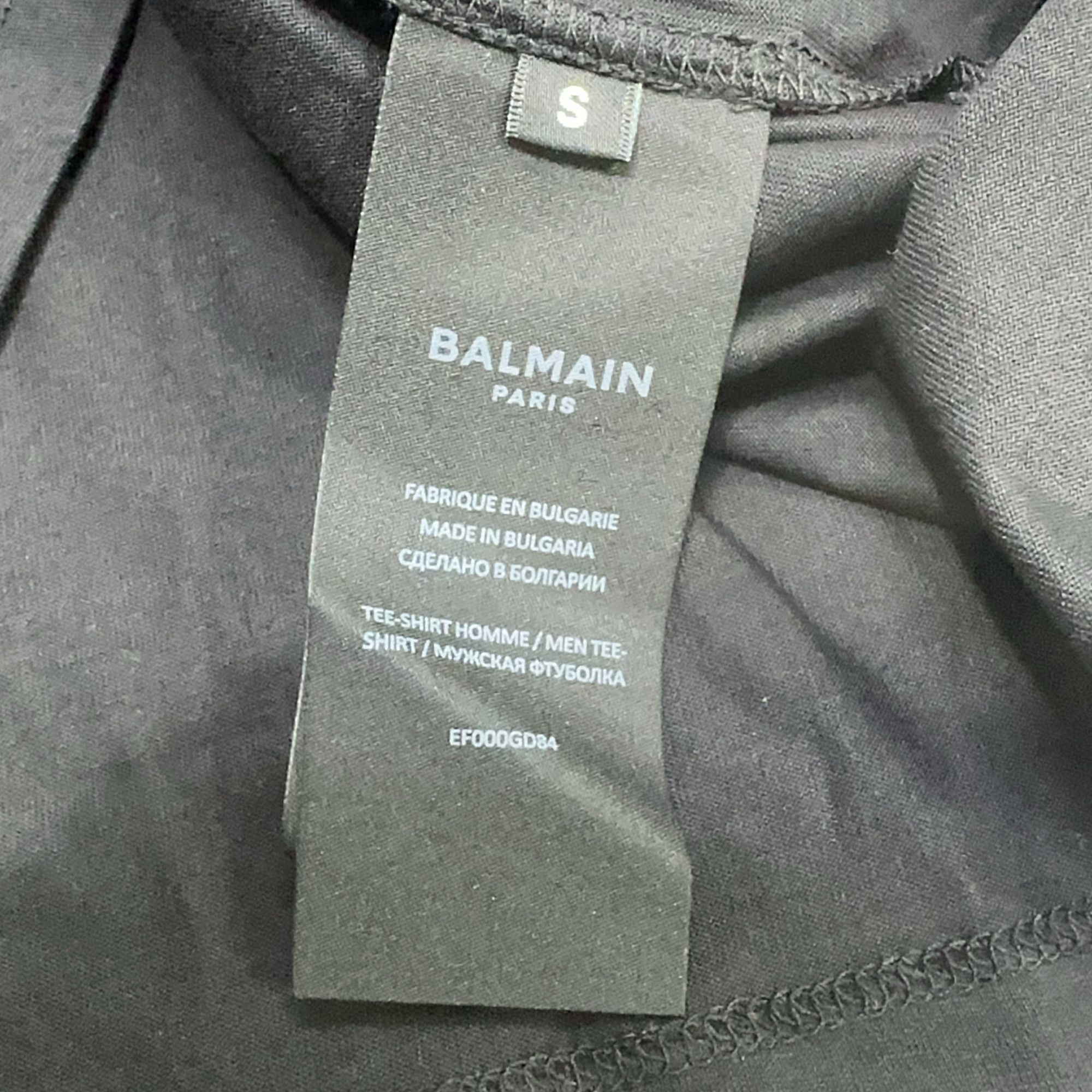 Balmain Balmain Logo Print T-Shirt Size S Size US S / EU 44-46 / 1 - 5 Thumbnail