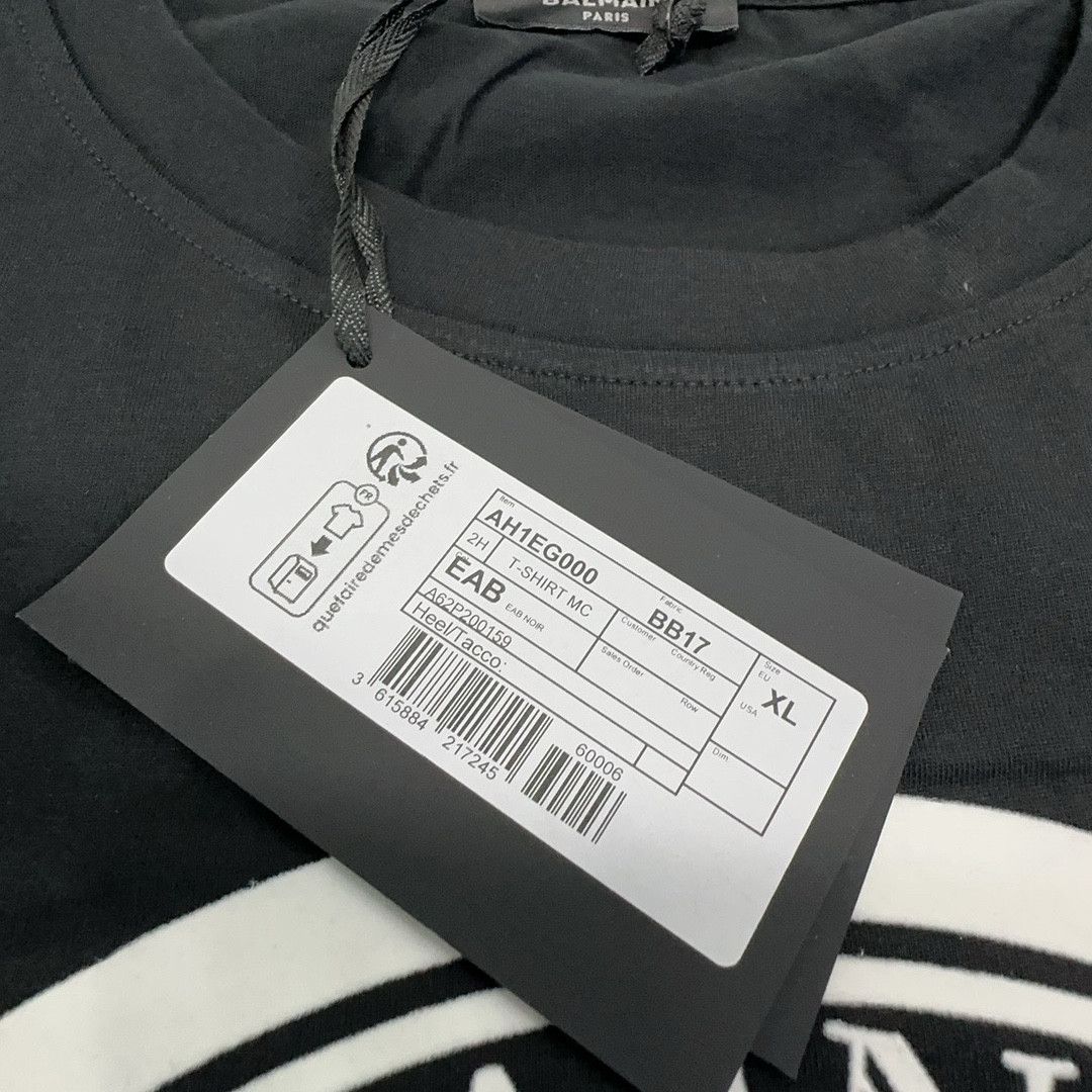 Balmain Balmain Logo Short Sleeve T-Shirt Size XL Size US XL / EU 56 / 4 - 6 Thumbnail