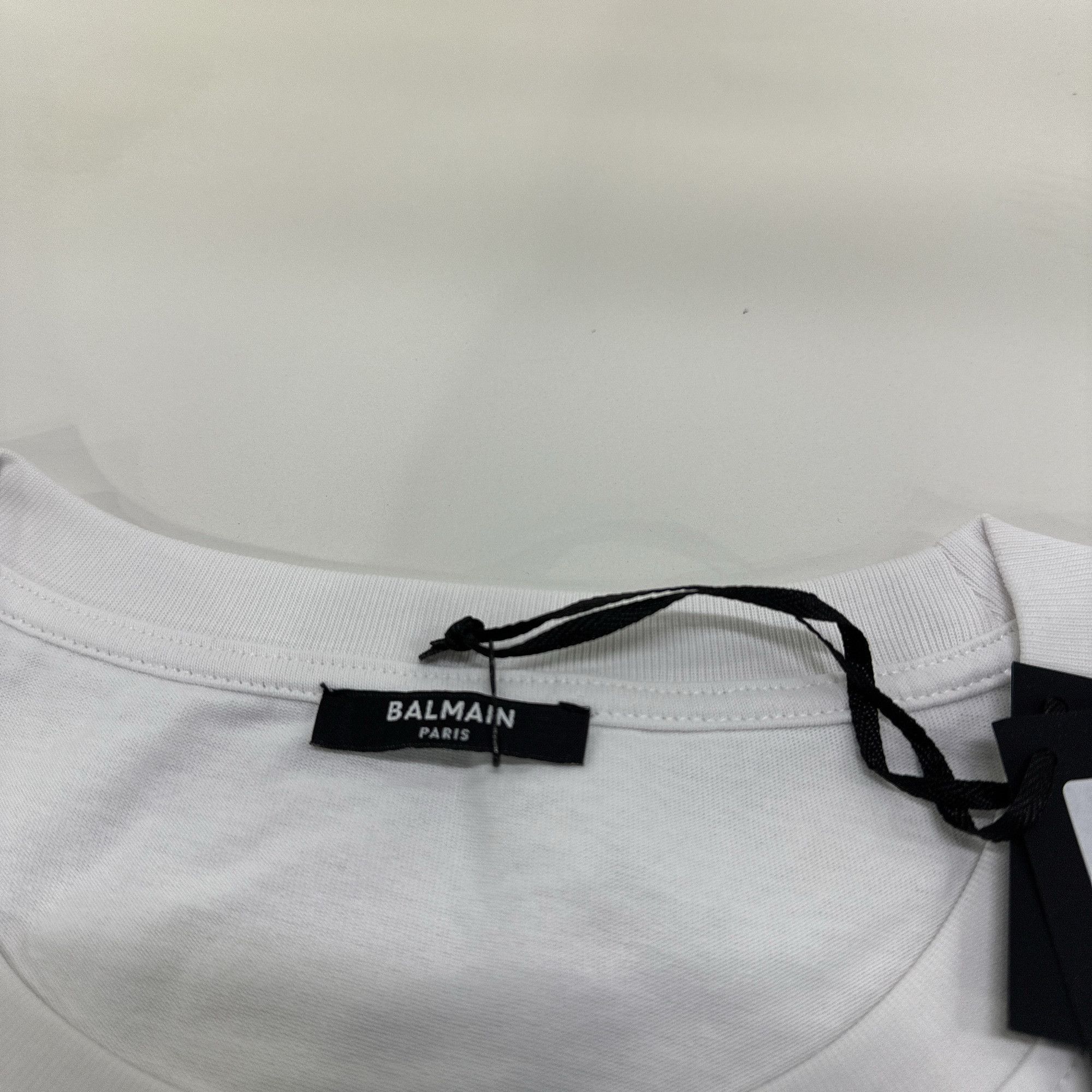 Balmain Balmain Logo Print T-Shirt White XL Size US XL / EU 56 / 4 - 3 Thumbnail