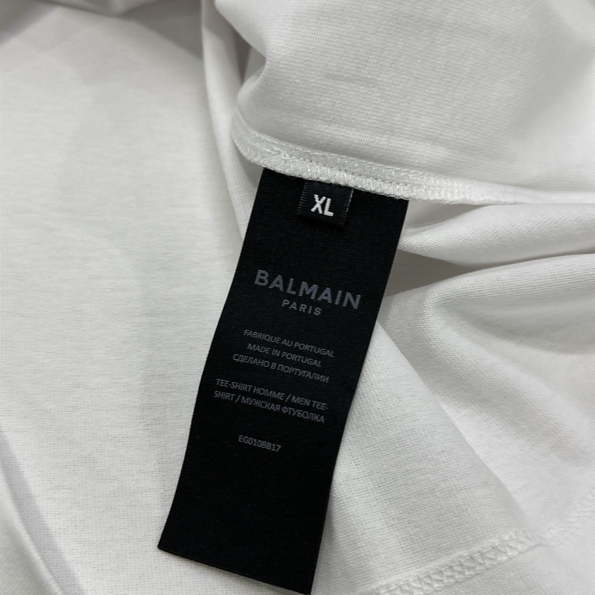 Balmain Balmain Logo Print T-Shirt White XL Size US XL / EU 56 / 4 - 5 Thumbnail