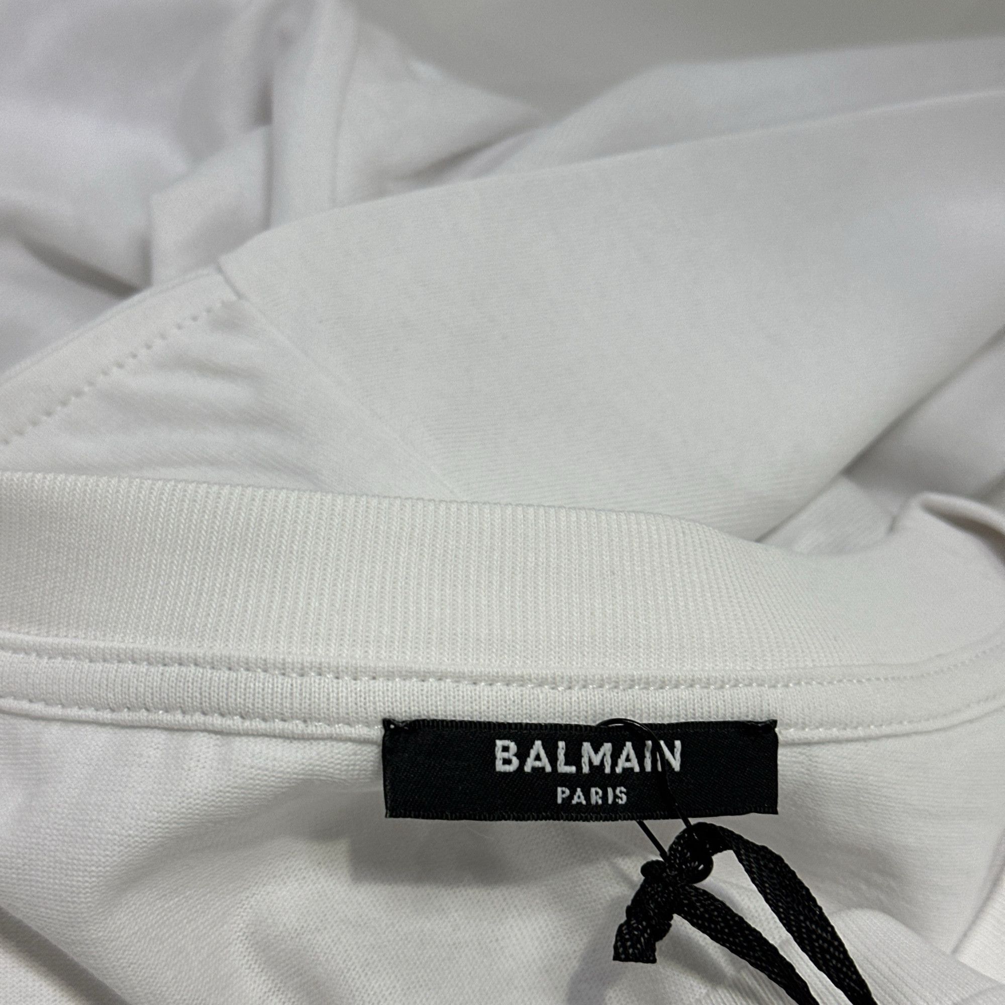 Balmain Balmain Logo Script T-Shirt Size L Size US L / EU 52-54 / 3 - 4 Thumbnail