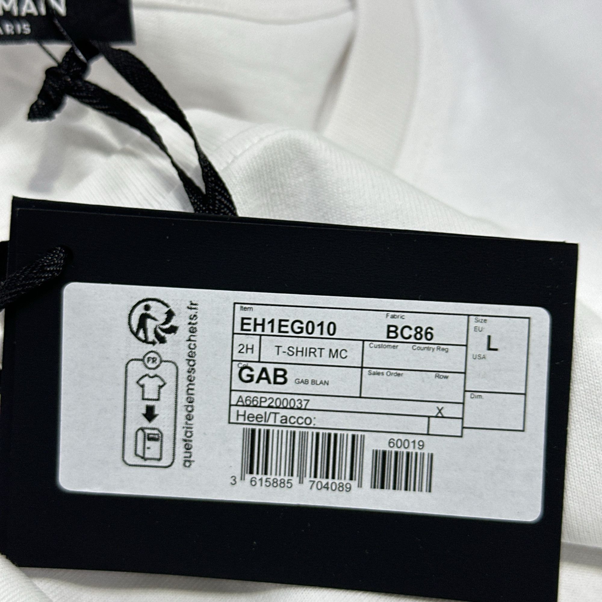 Balmain Balmain Logo Script T-Shirt Size L Size US L / EU 52-54 / 3 - 3 Thumbnail