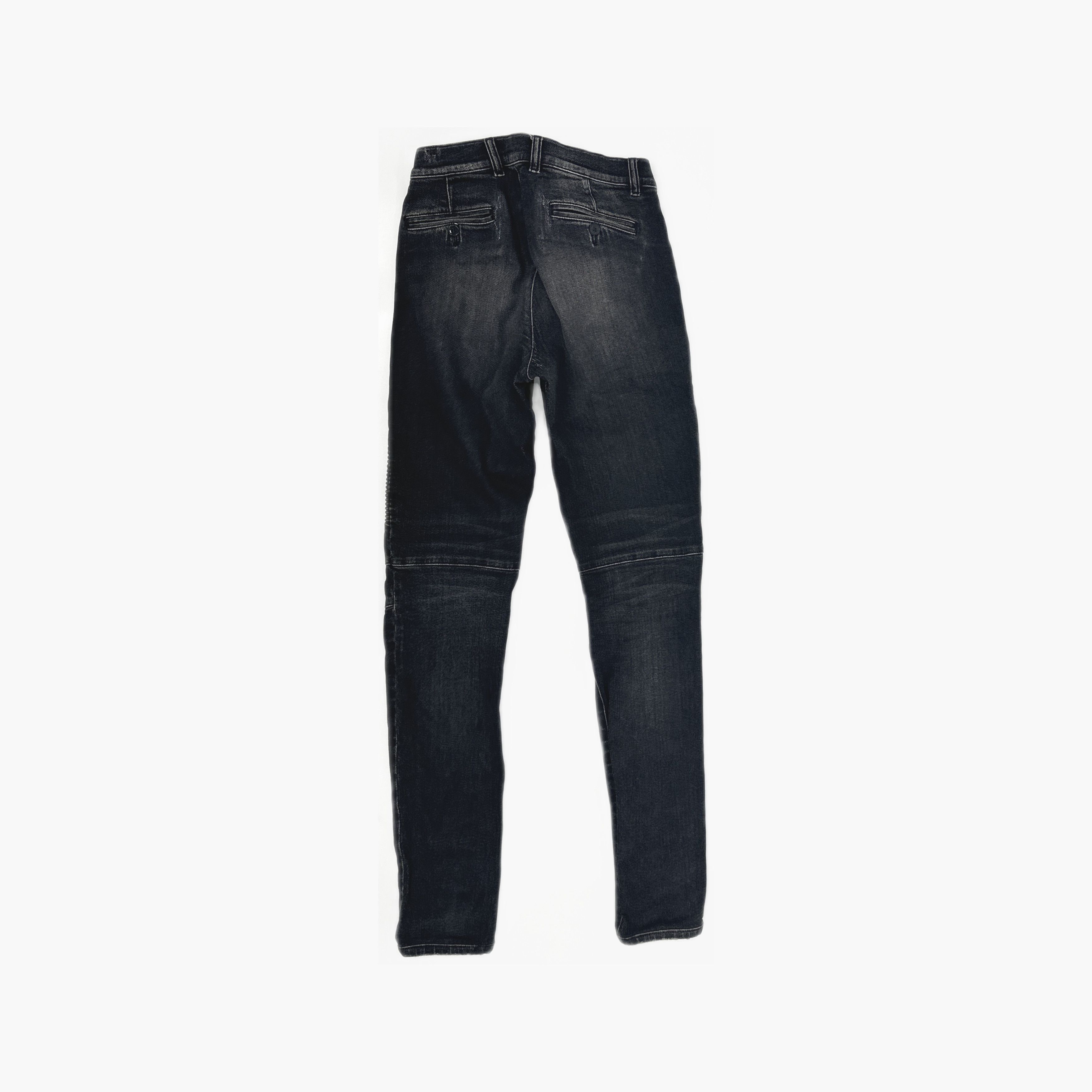 Balmain Balmain Biker Denim Jeans Size 31 Size US 31 - 2 Thumbnail