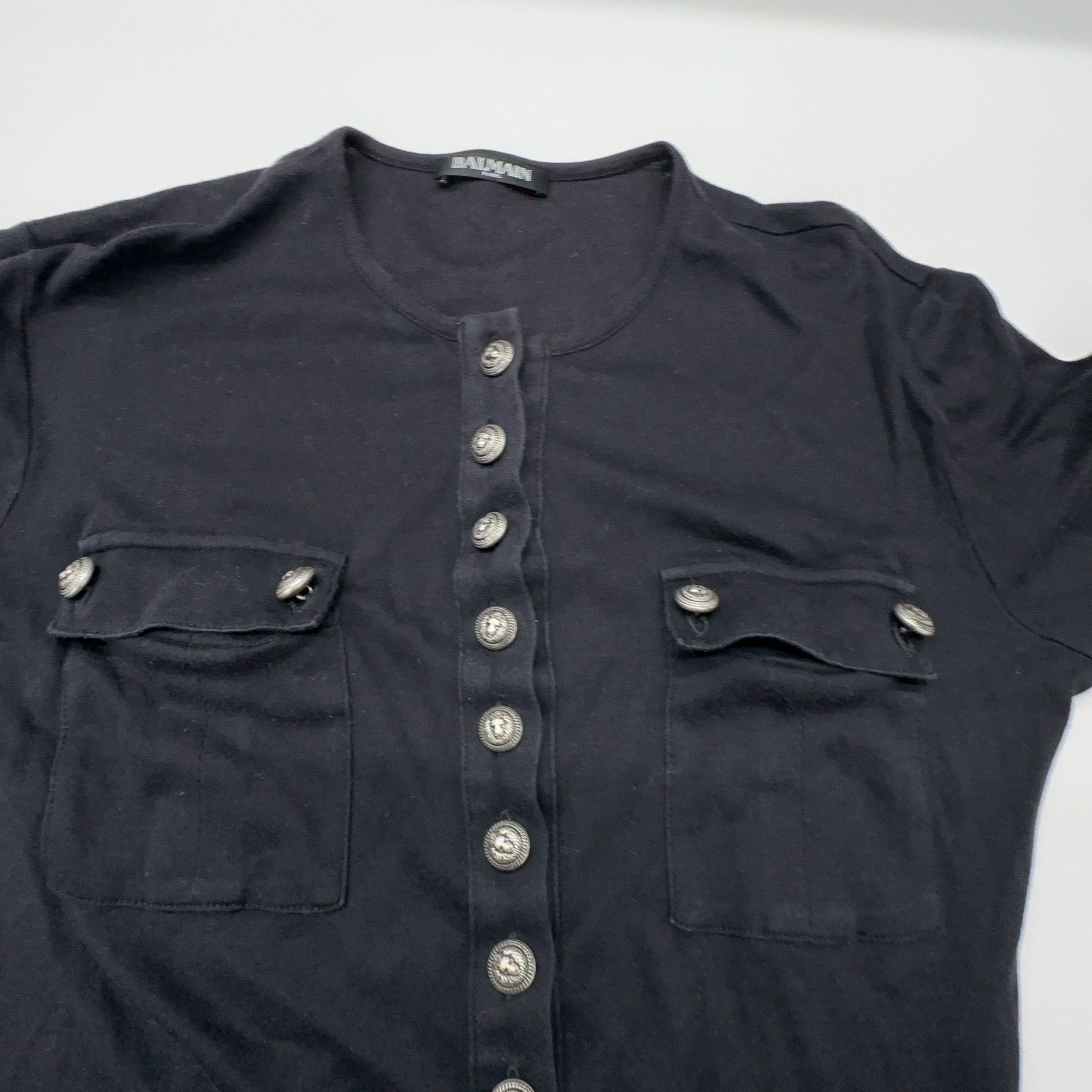 Balmain Balmain Button Placket Long Sleeve Top Size 40 Size M / US 6-8 / IT 42-44 - 6 Thumbnail