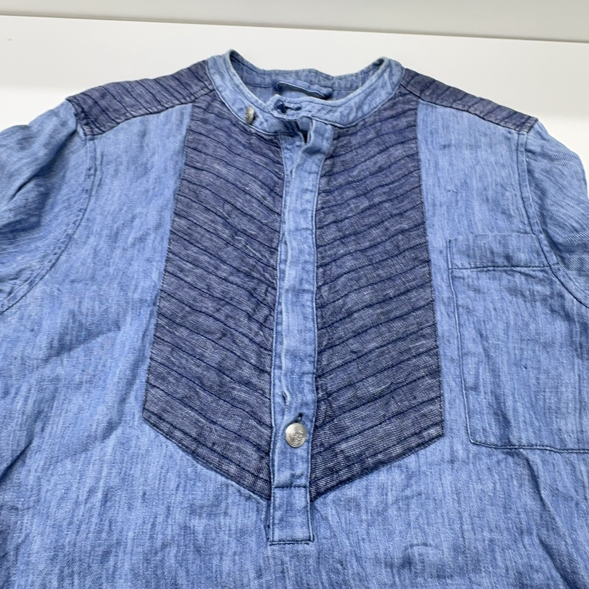 Pierre Balmain Pierre Balmain Linen Button Up Shirt Size 44 Size M / US 6-8 / IT 42-44 - 7 Thumbnail