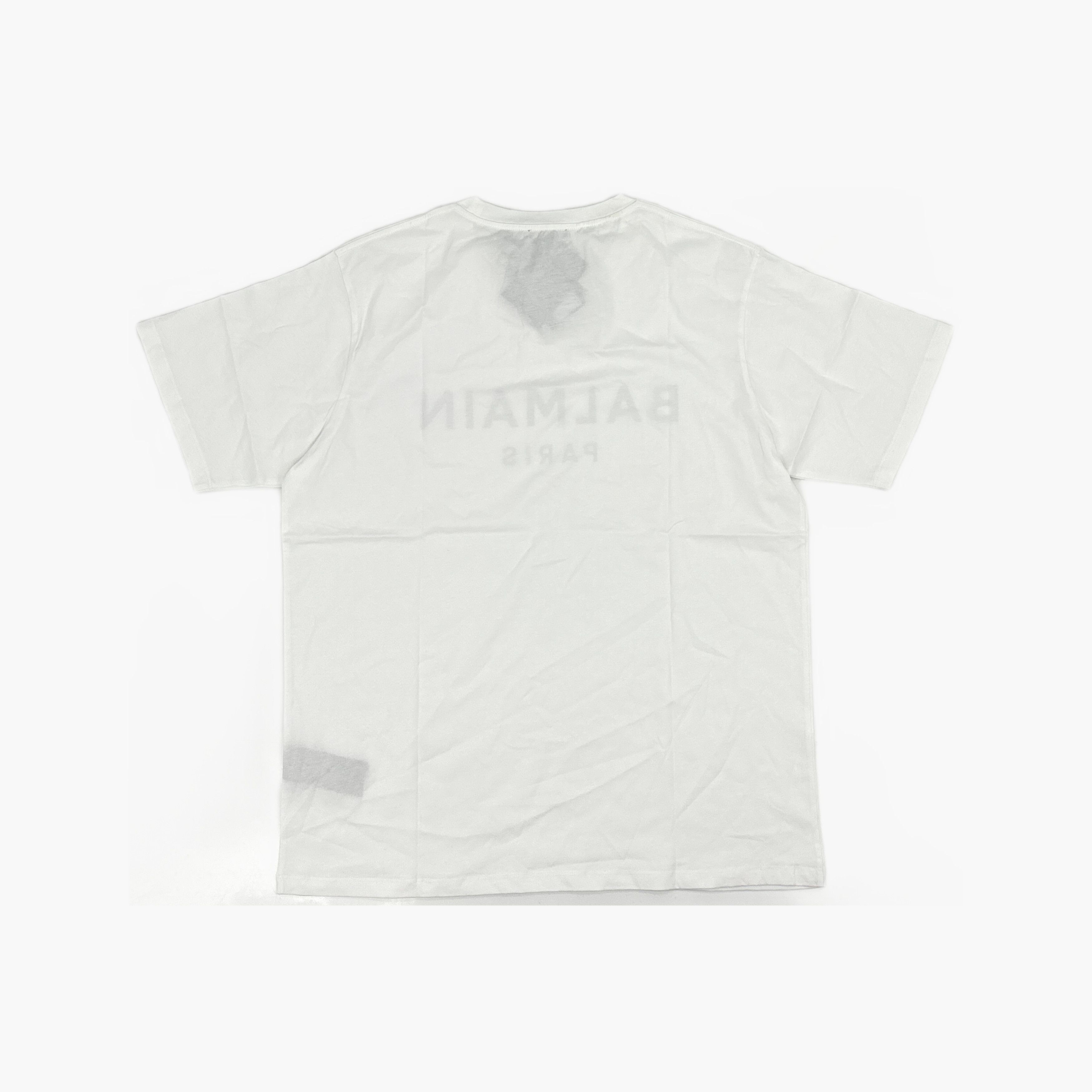Balmain Balmain Logo Print T-Shirt White Size XL Size US XL / EU 56 / 4 - 2 Thumbnail