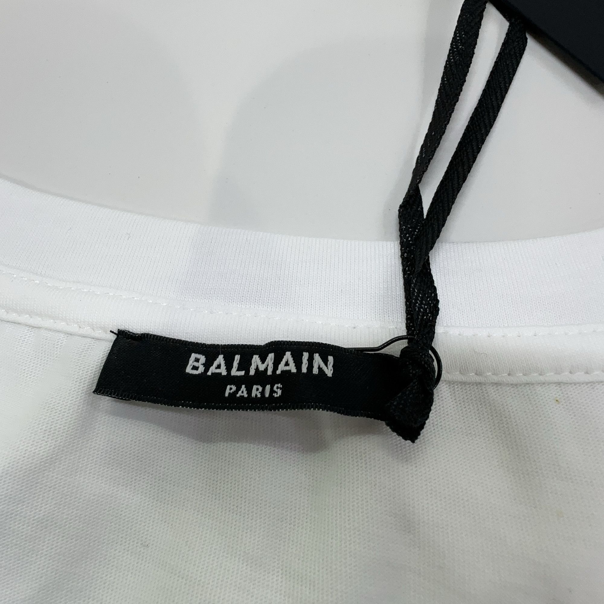 Balmain Balmain Logo Print T-Shirt White Size XL Size US XL / EU 56 / 4 - 4 Thumbnail
