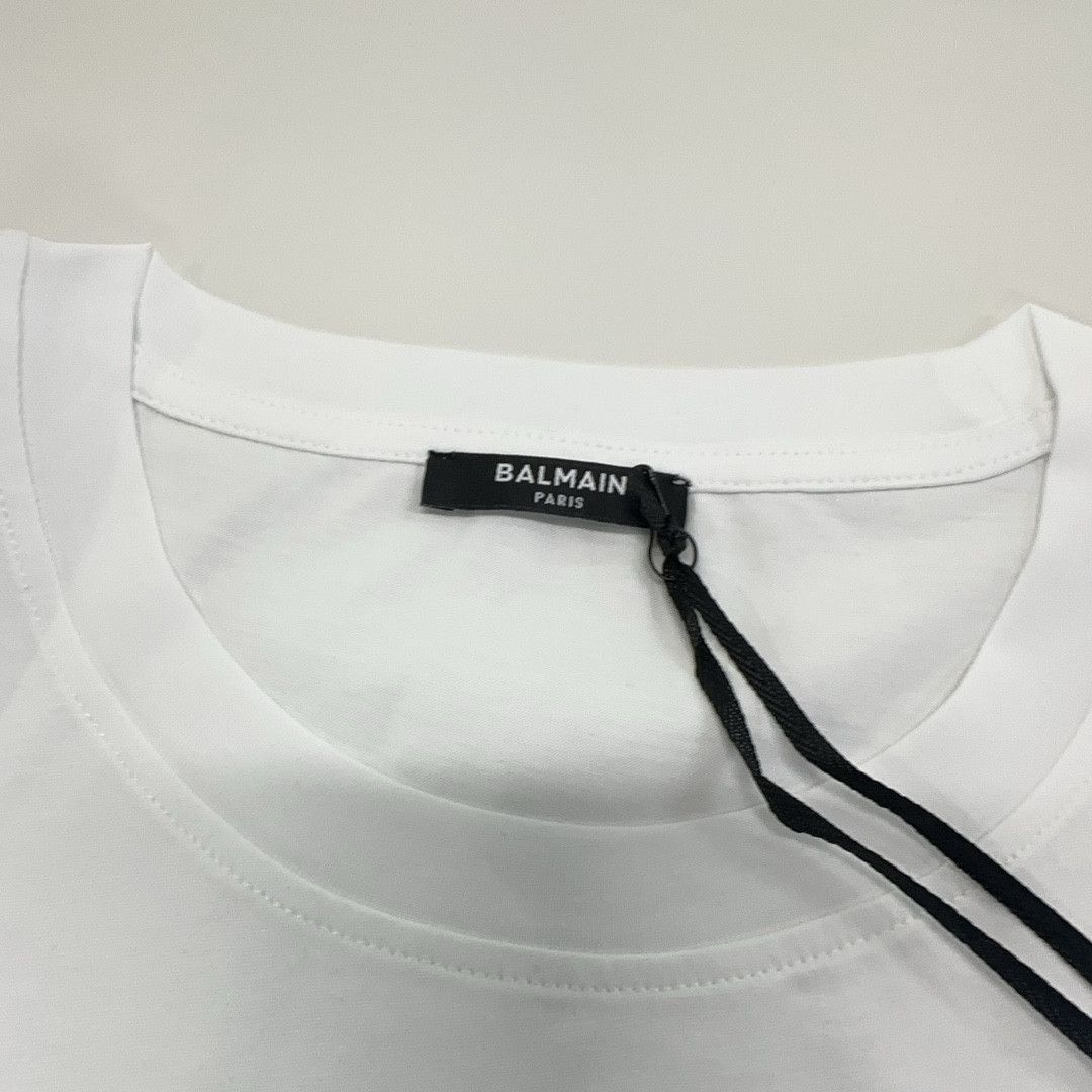 Balmain Balmain Logo Print T-Shirt Size L Size US L / EU 52-54 / 3 - 5 Thumbnail