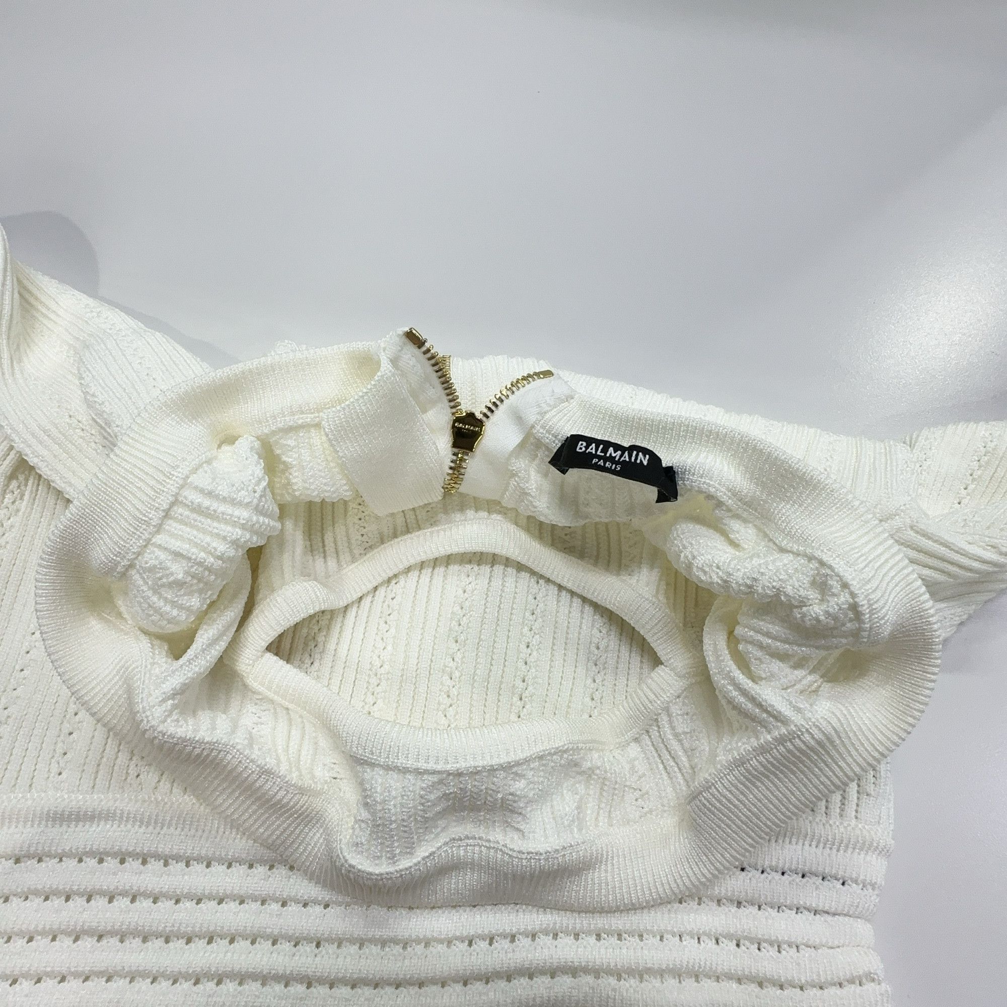 Balmain Balmain Ribbed Knit Mini Dress Size 40 Size M / US 6-8 / IT 42-44 - 5 Thumbnail