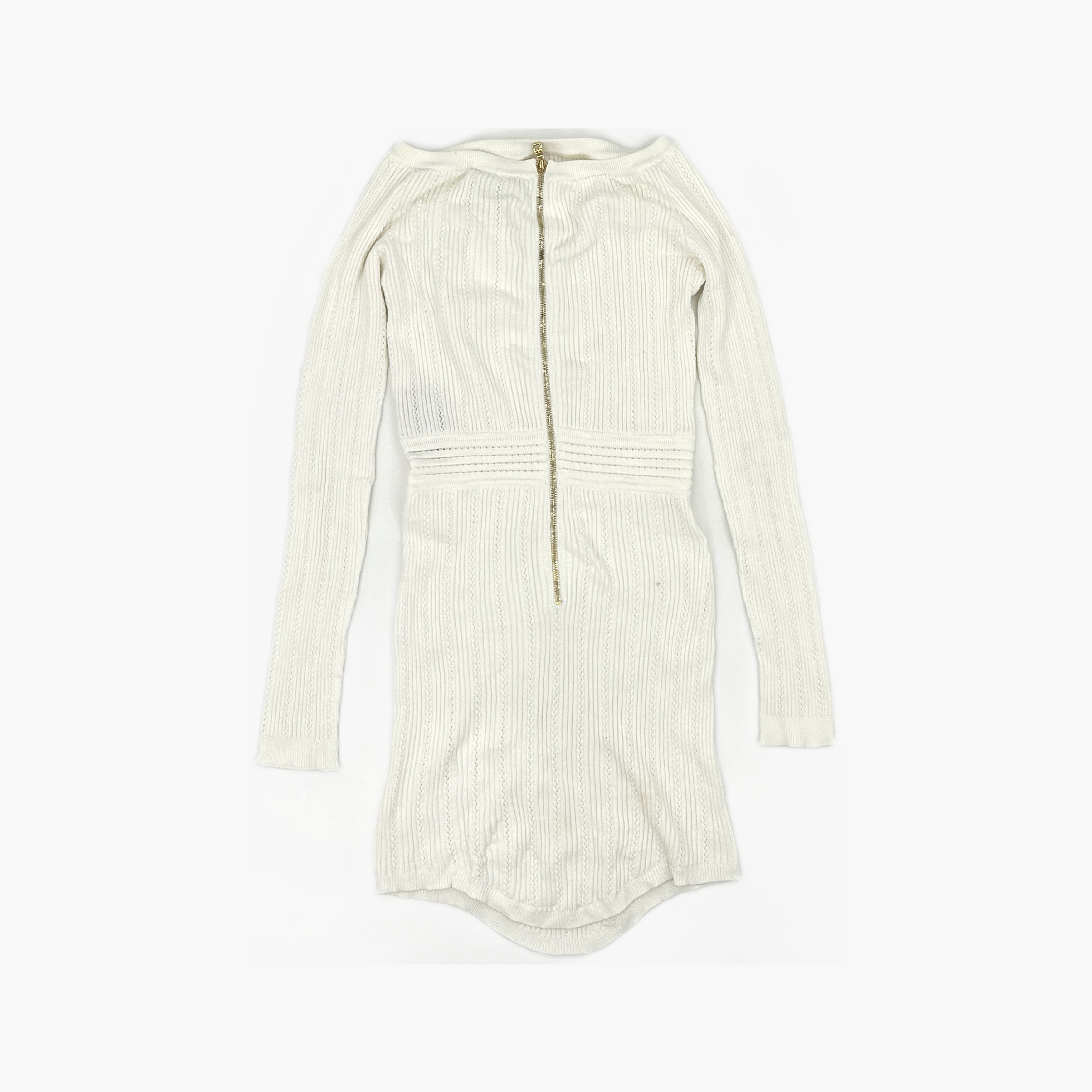 Balmain Balmain Ribbed Knit Mini Dress Size 40 Size M / US 6-8 / IT 42-44 - 2 Thumbnail
