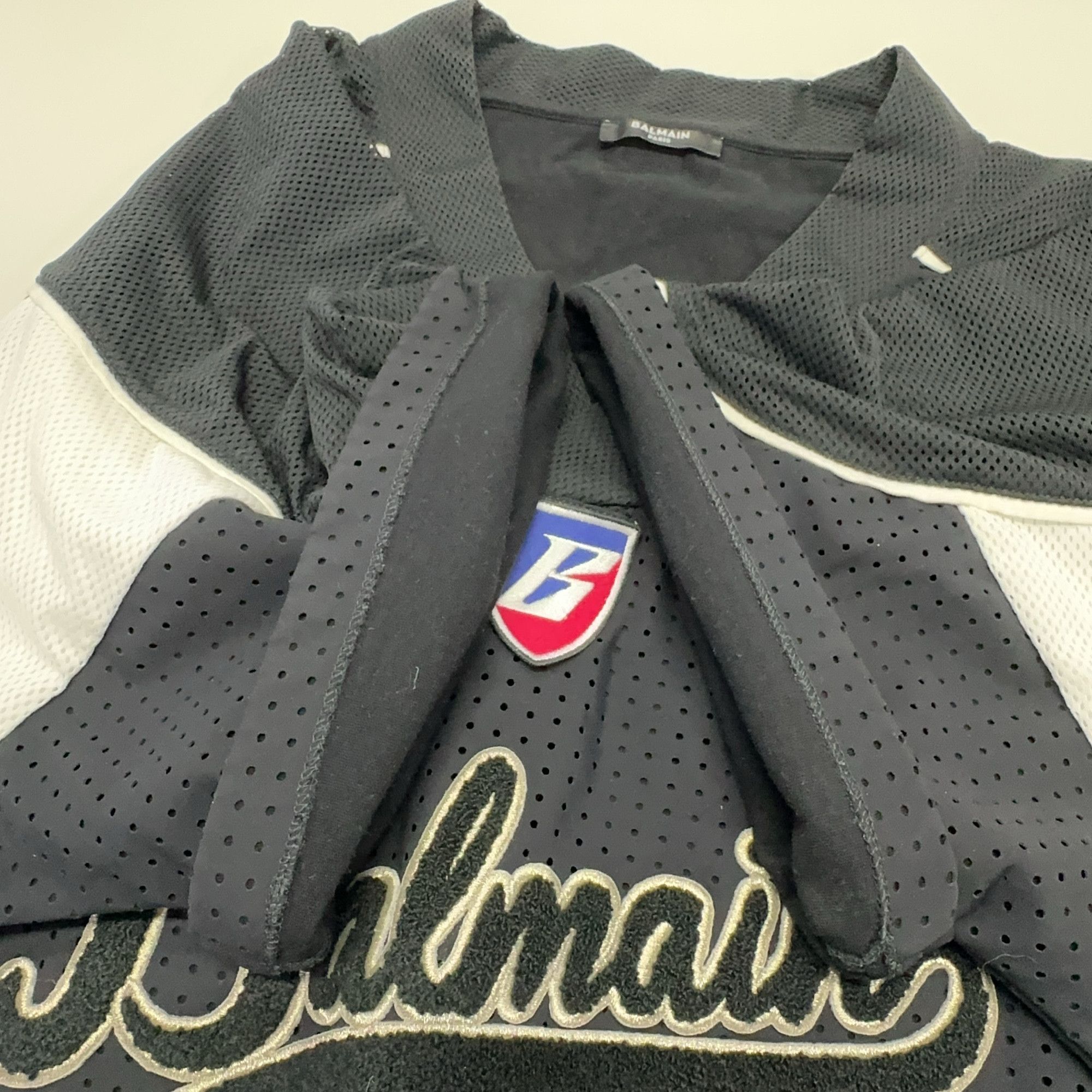 Balmain Balmain Logo Mesh Jersey XXL Size US XXL / EU 58 / 5 - 12 Thumbnail