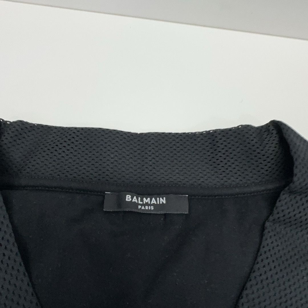Balmain Balmain Logo Mesh Jersey XXL Size US XXL / EU 58 / 5 - 5 Thumbnail