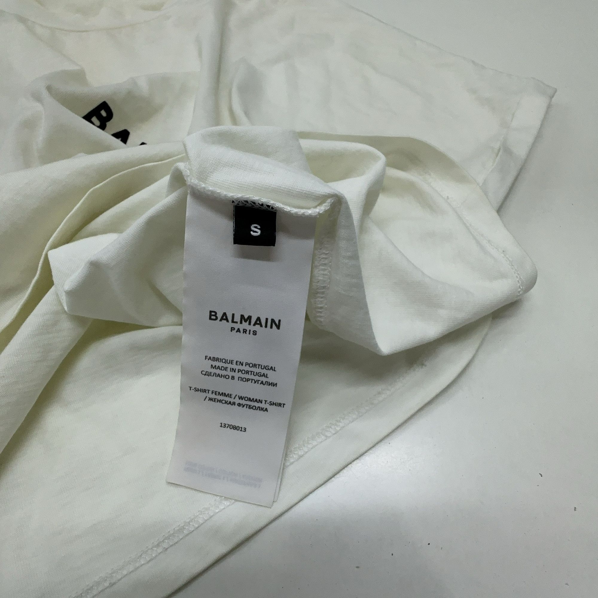 Balmain Balmain Logo Short Sleeve T-Shirt Size S Size S / US 4 / IT 40 - 3 Thumbnail