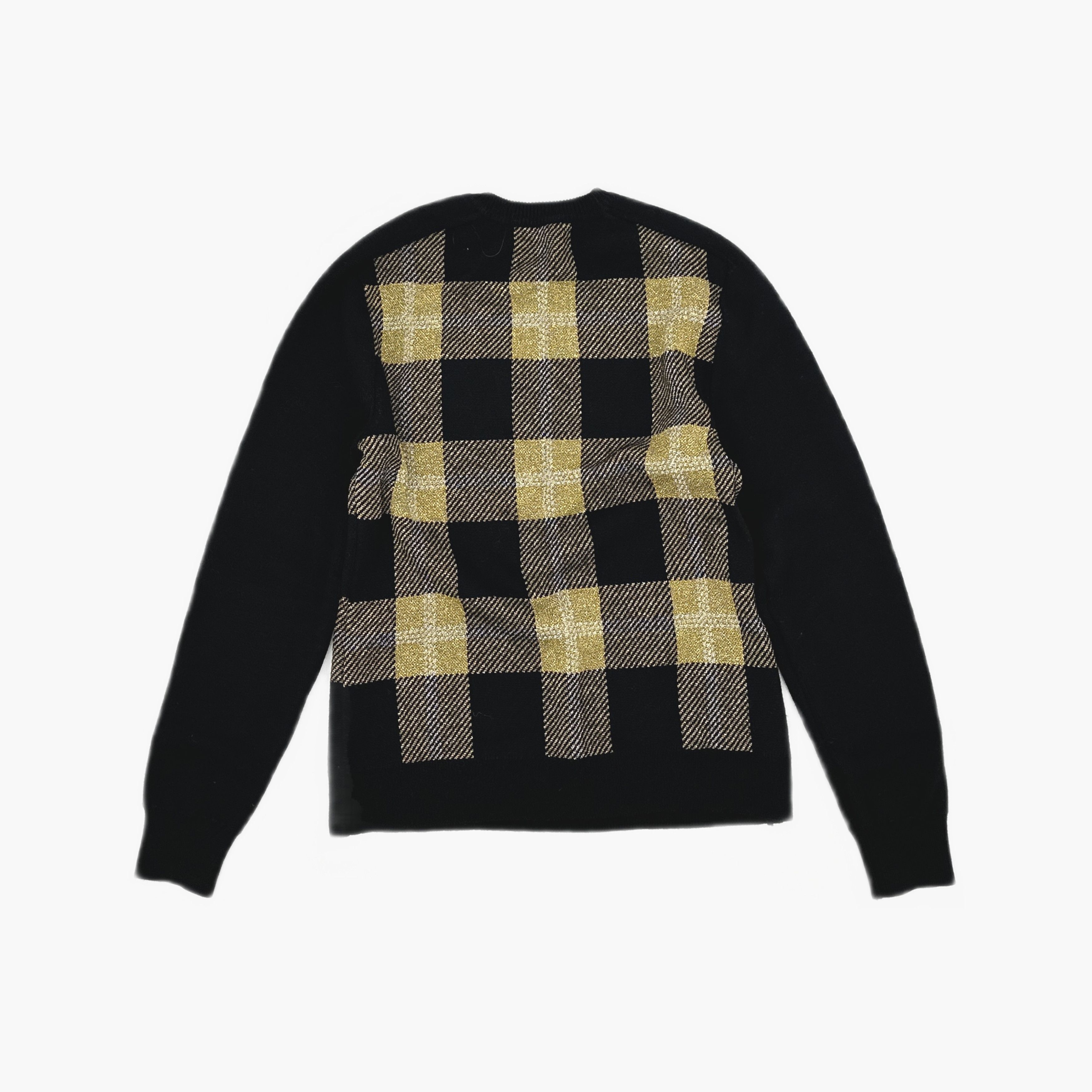Balmain Balmain Gold Checkered Emblem Sweater XL Size US XL / EU 56 / 4 - 2 Thumbnail