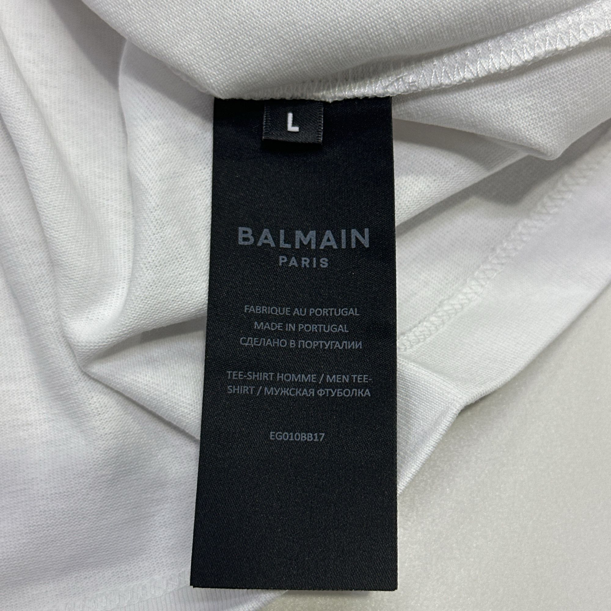 Balmain Balmain Script Logo T-Shirt Size L Size US L / EU 52-54 / 3 - 4 Thumbnail