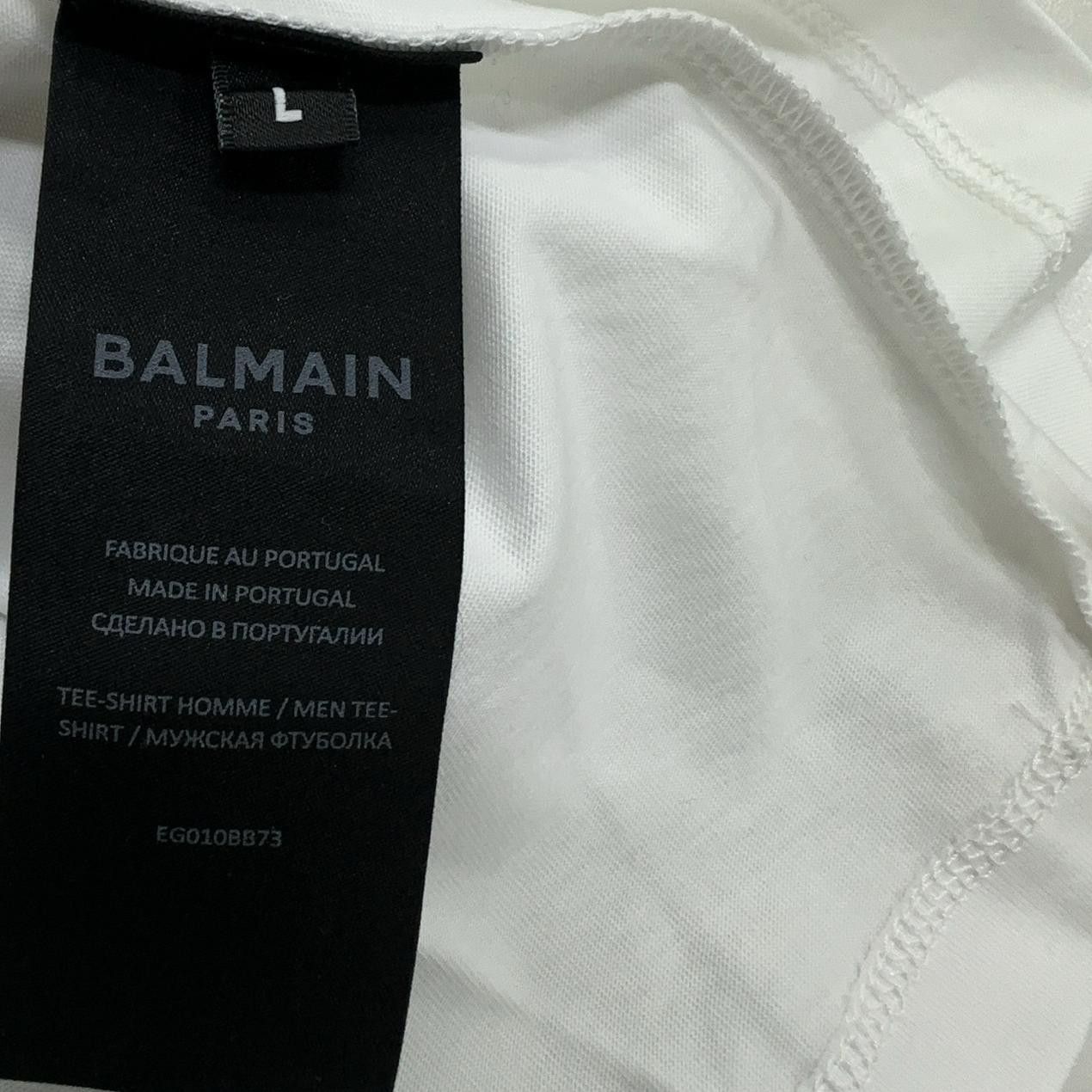 Balmain Balmain Logo Print T-Shirt Size L Size US L / EU 52-54 / 3 - 11 Thumbnail