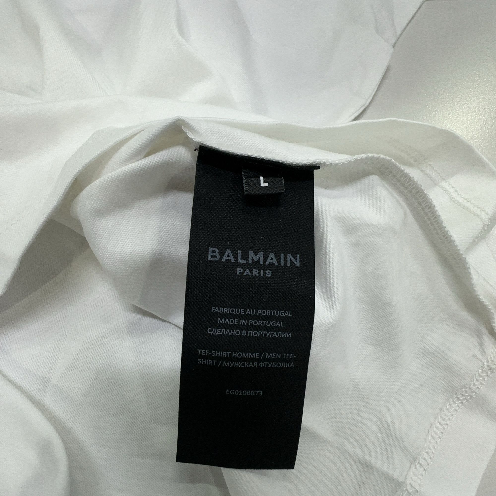 Balmain Balmain Logo Print T-Shirt Size L Size US L / EU 52-54 / 3 - 8 Thumbnail