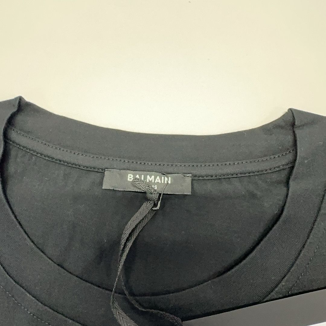 Balmain Balmain Logo Short Sleeve T-Shirt Size L Size US L / EU 52-54 / 3 - 5 Thumbnail
