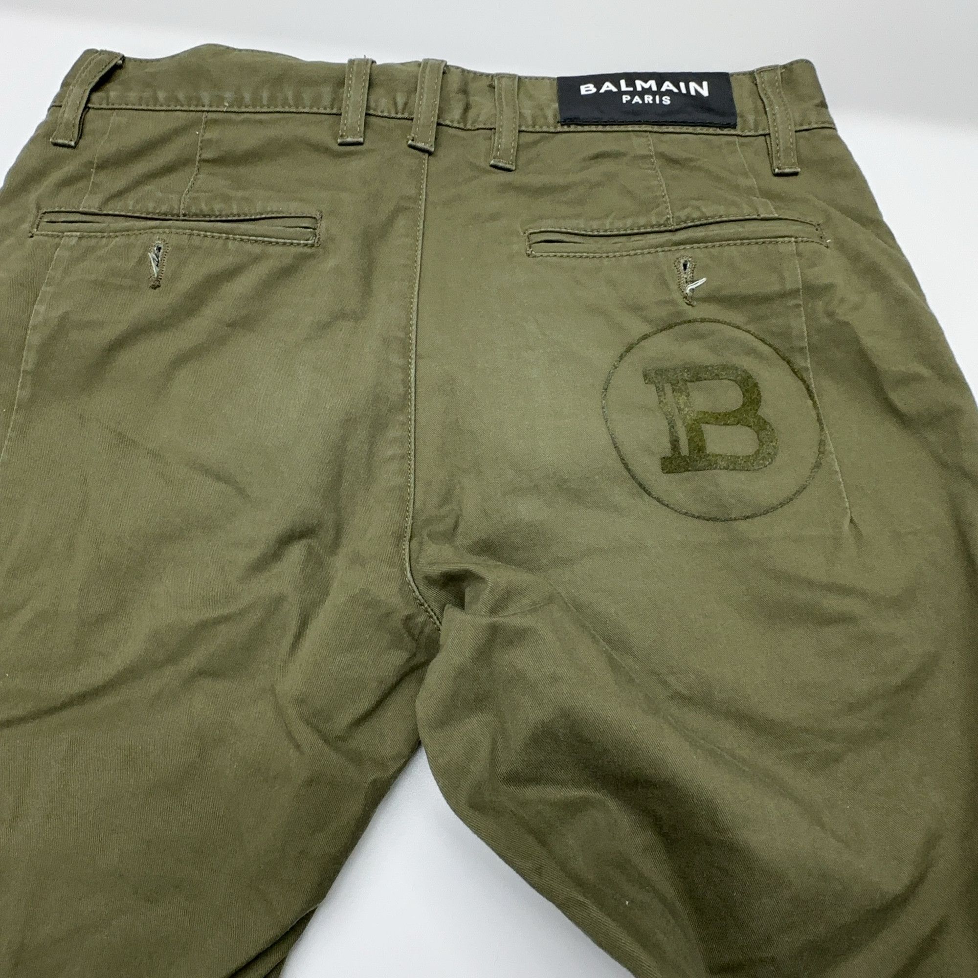 Balmain Balmain Olive B Logo Casual Pants Size 46 Size US 30 / EU 46 - 10 Thumbnail