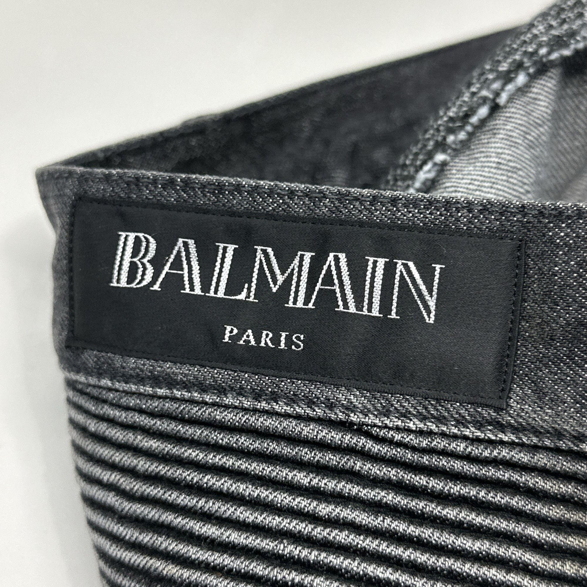 Balmain Balmain Biker Ribbed Denim Jeans Size 30 Size US 30 / EU 46 - 5 Thumbnail