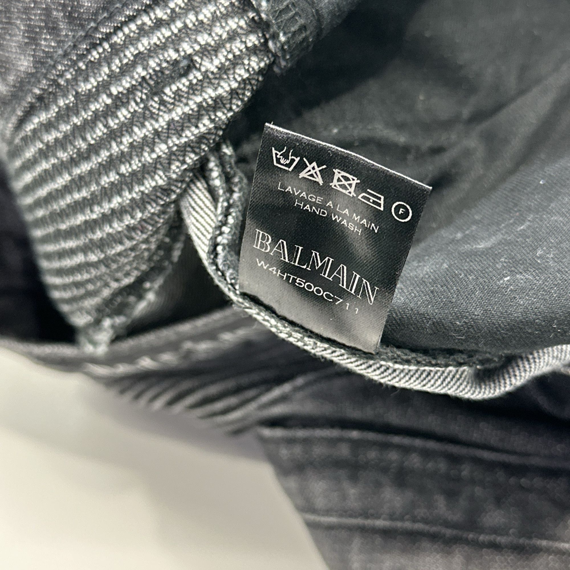 Balmain Balmain Biker Ribbed Denim Jeans Size 30 Size US 30 / EU 46 - 4 Thumbnail