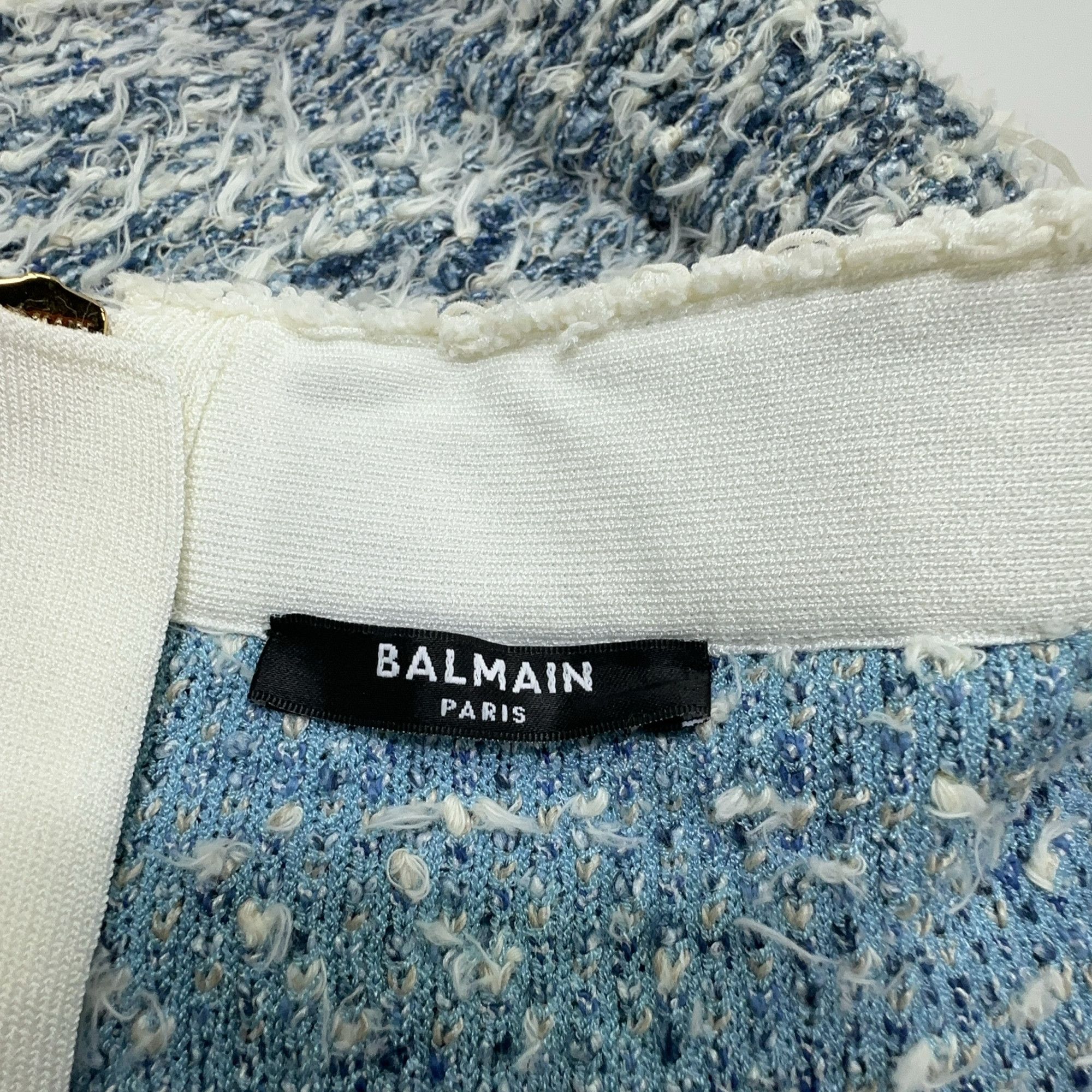 Balmain Balmain Fringed Tweed Mini Skirt Size 38 Size 27" / US 4 / IT 40 - 5 Thumbnail
