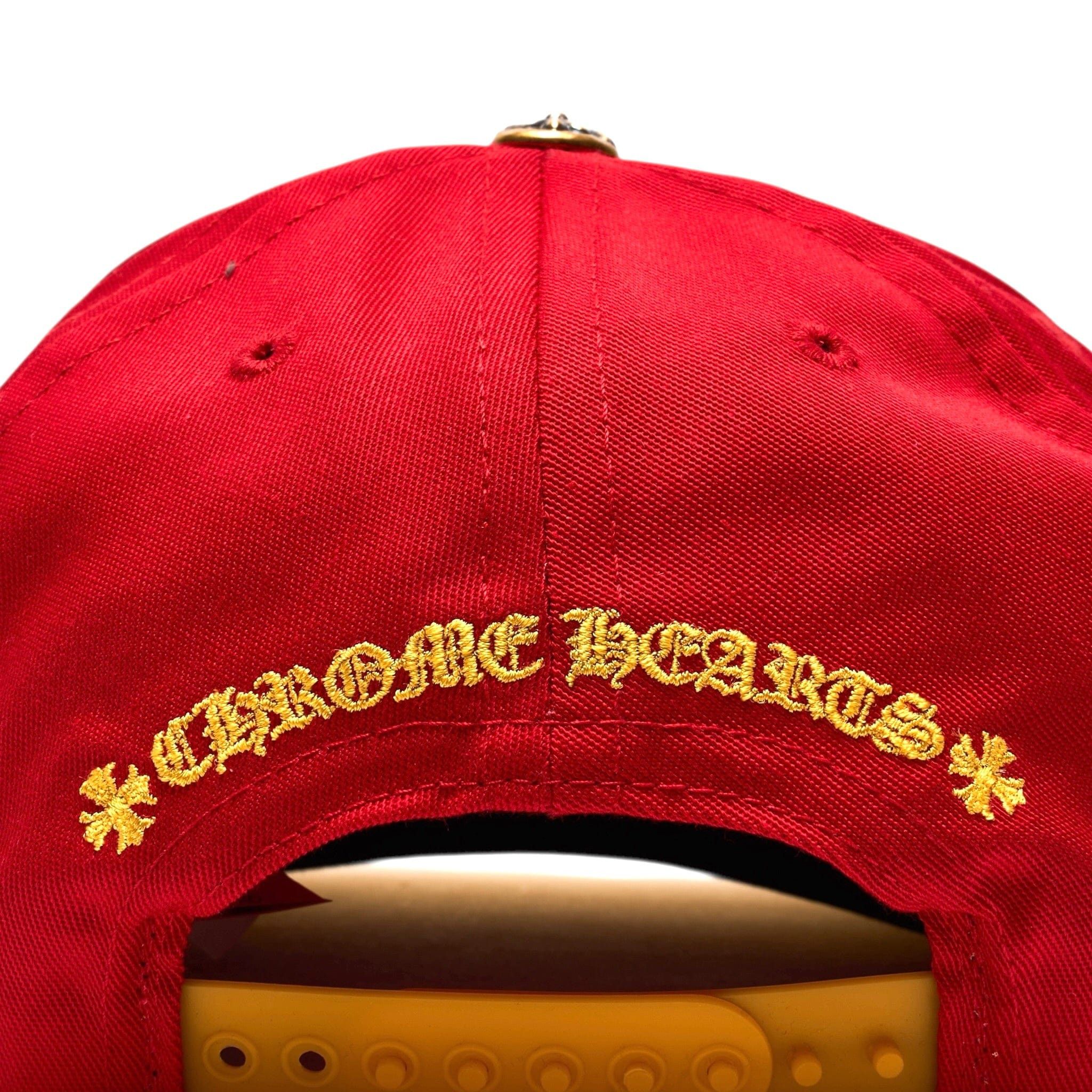 Chrome Hearts Embroidered CH Logo Baseball Hat Red Yellow Size ONE SIZE - 10 Thumbnail