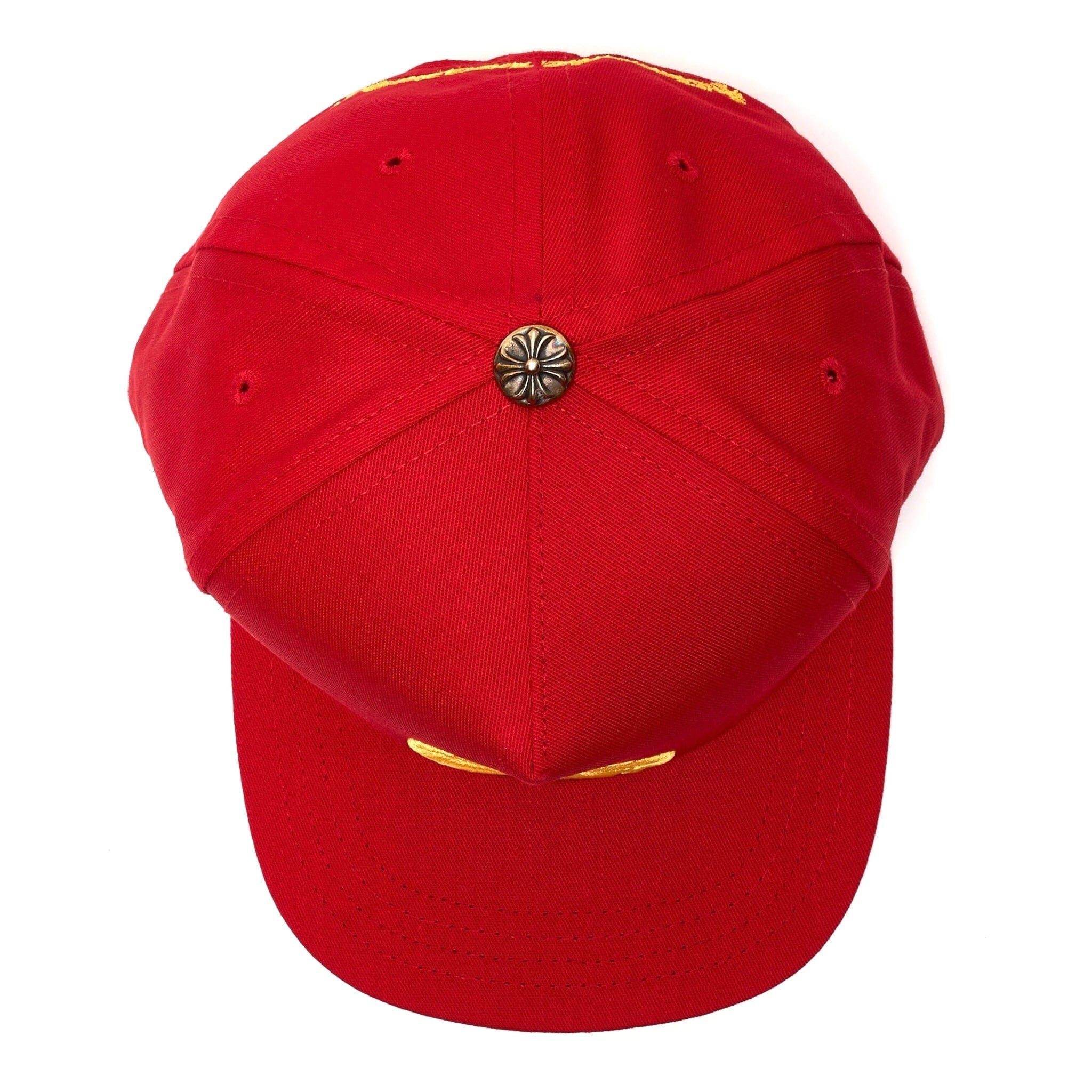 Chrome Hearts Embroidered CH Logo Baseball Hat Red Yellow Size ONE SIZE - 7 Thumbnail
