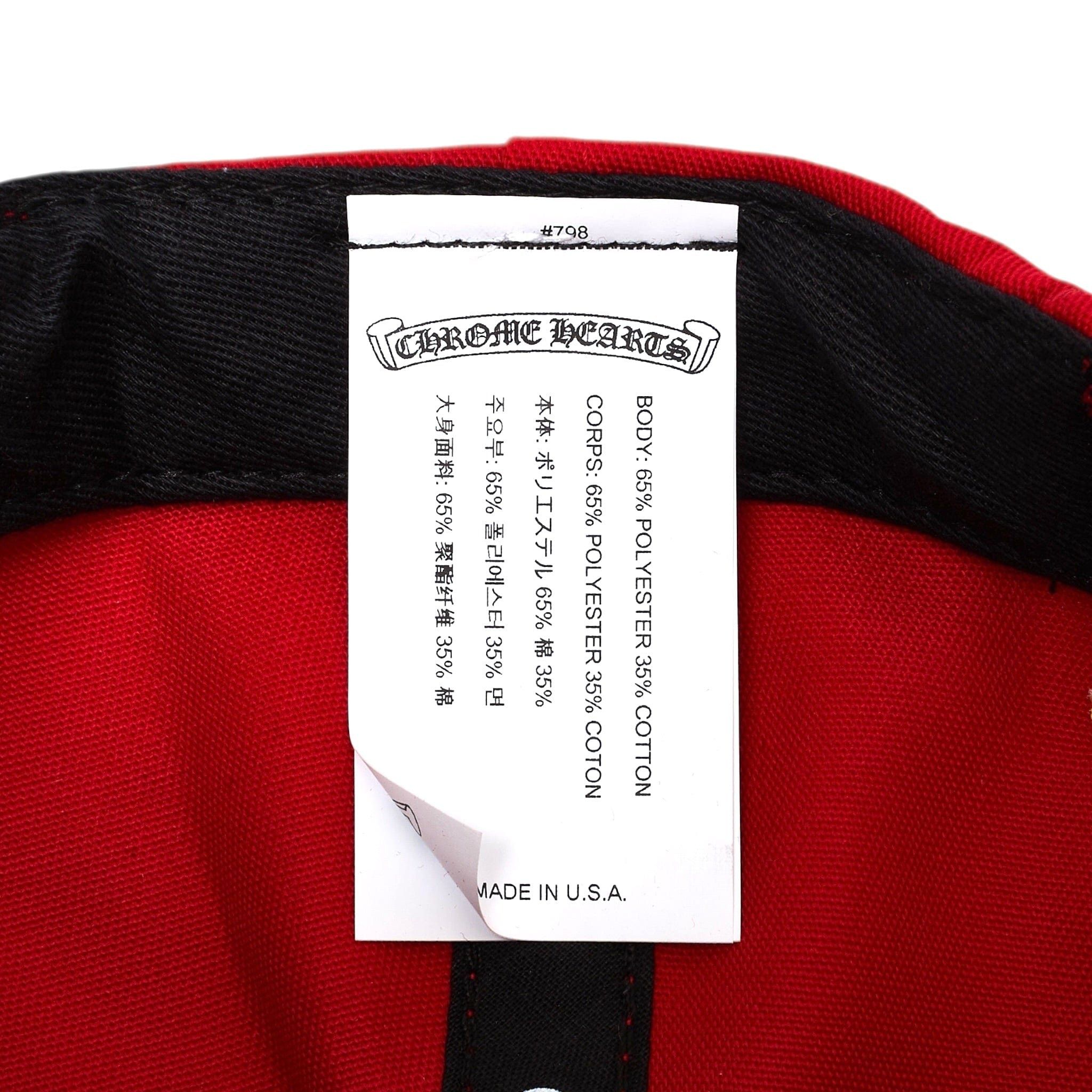 Chrome Hearts Embroidered CH Logo Baseball Hat Red Yellow Size ONE SIZE - 11 Thumbnail