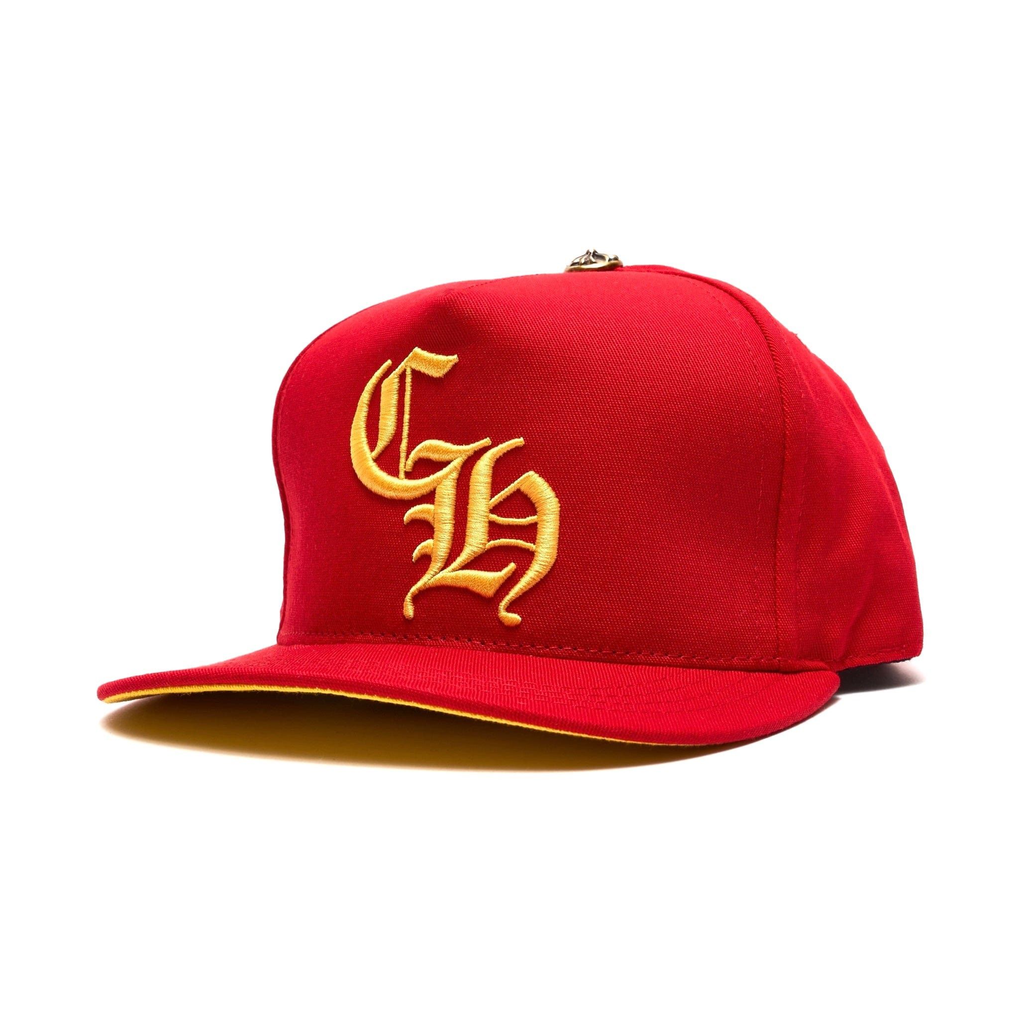 Chrome Hearts Embroidered CH Logo Baseball Hat Red Yellow Size ONE SIZE - 5 Thumbnail