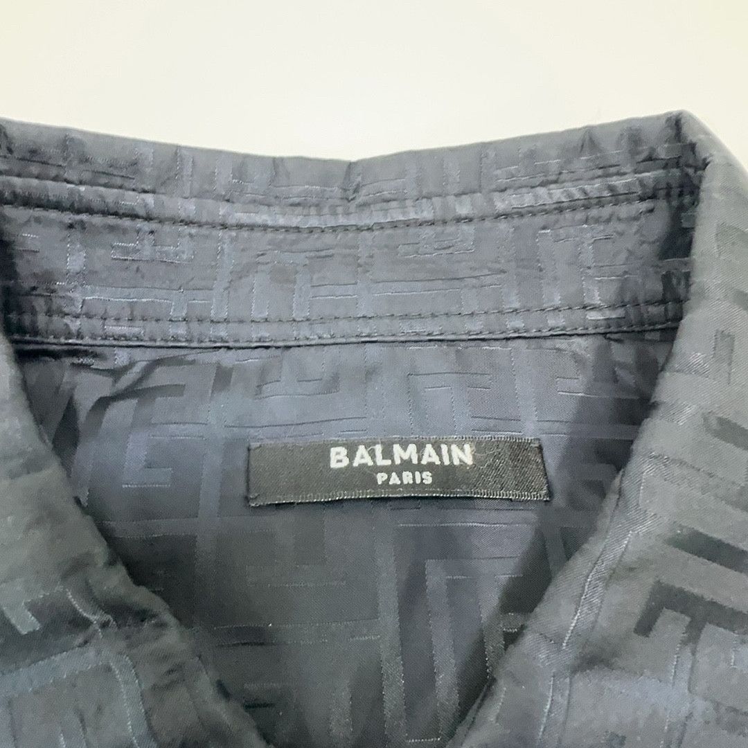 Balmain Balmain Monogram Logo Shirt Size 52 Size US L / EU 52-54 / 3 - 5 Thumbnail