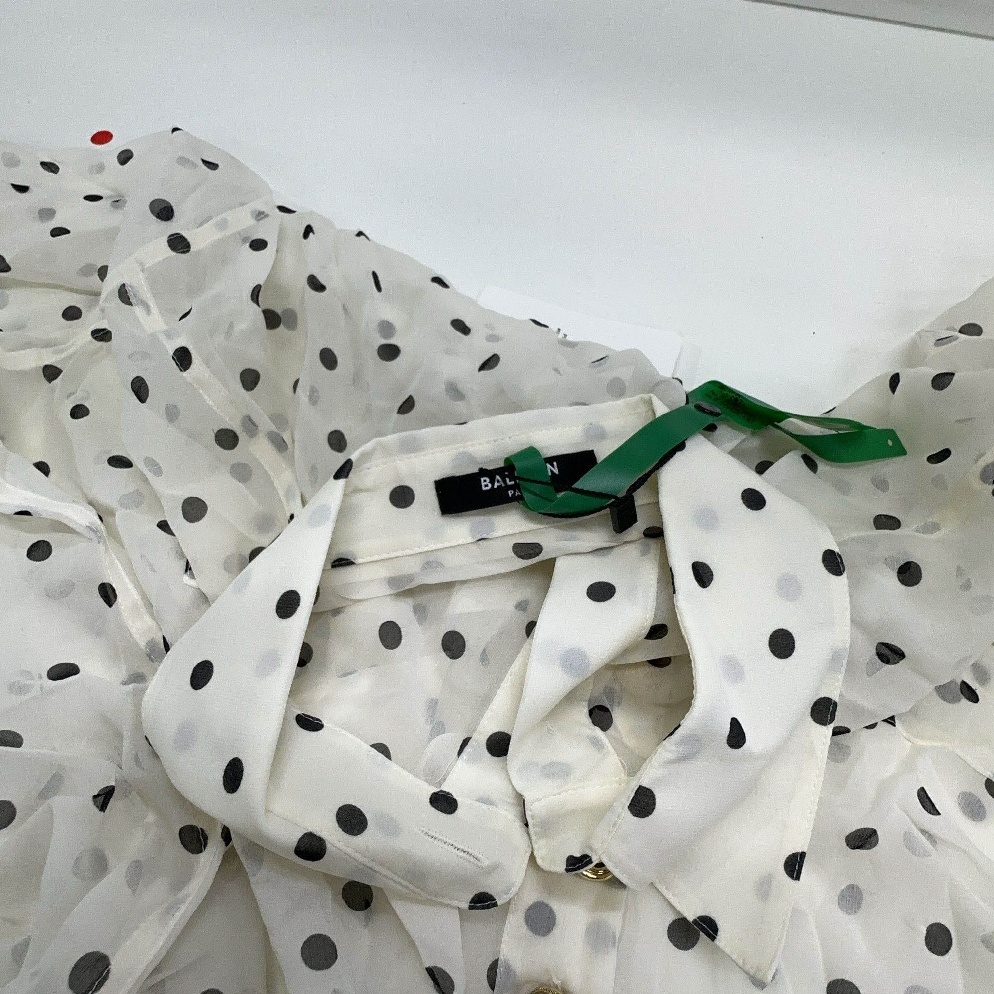 Balmain Balmain Polka Dot Button Up Shirt Size 38 Size S / US 4 / IT 40 - 6 Thumbnail
