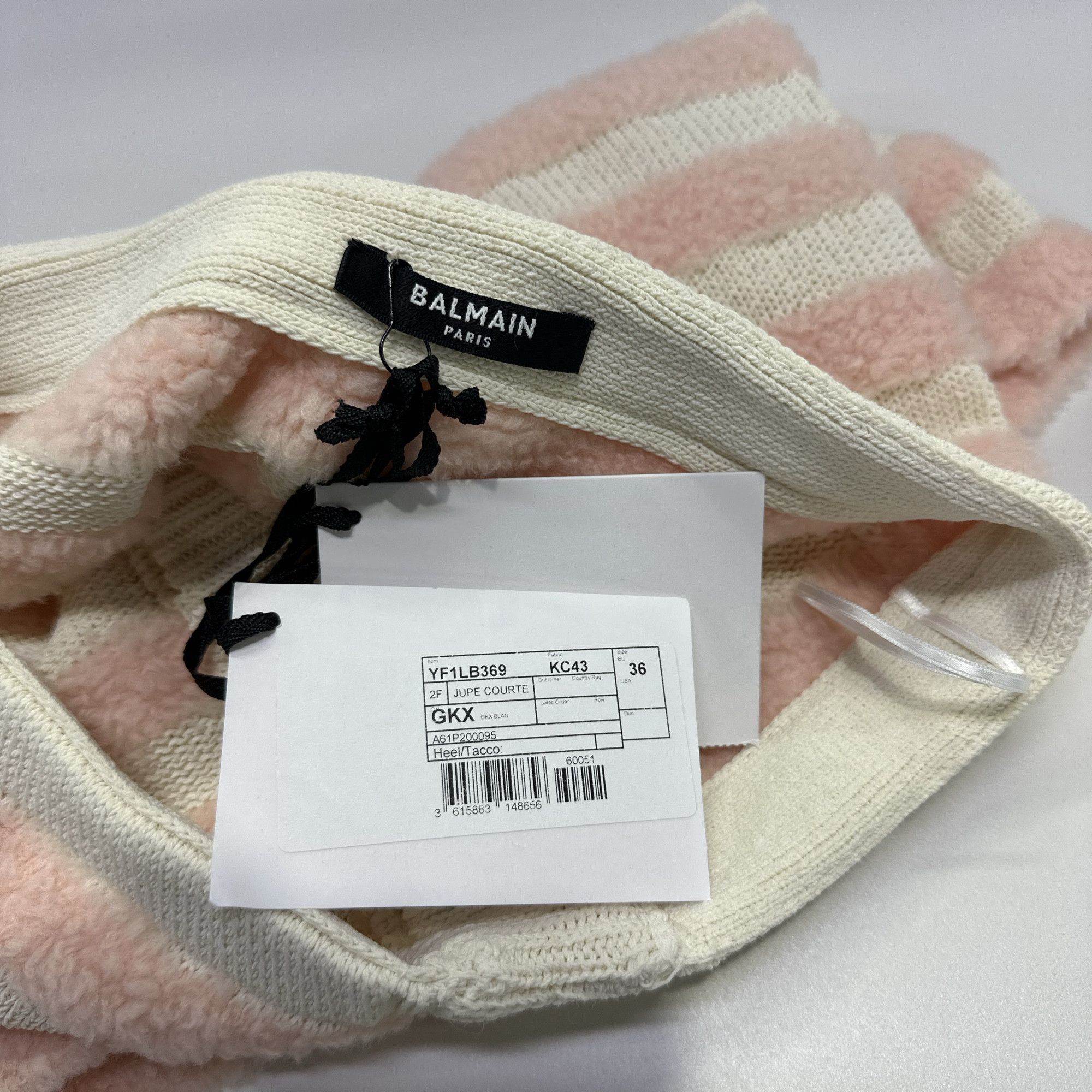 Balmain Balmain Striped Knit Mini Skirt Size 36 Size 26" / US 2 / IT 38 - 3 Thumbnail