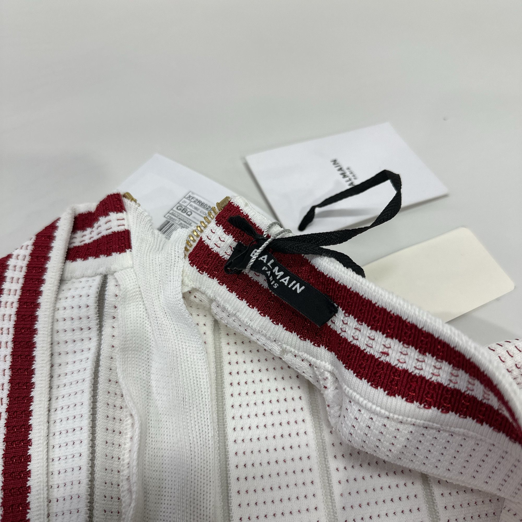 Balmain Balmain Striped Knit Mini Dress Size 42 Size M / US 6-8 / IT 42-44 - 4 Thumbnail