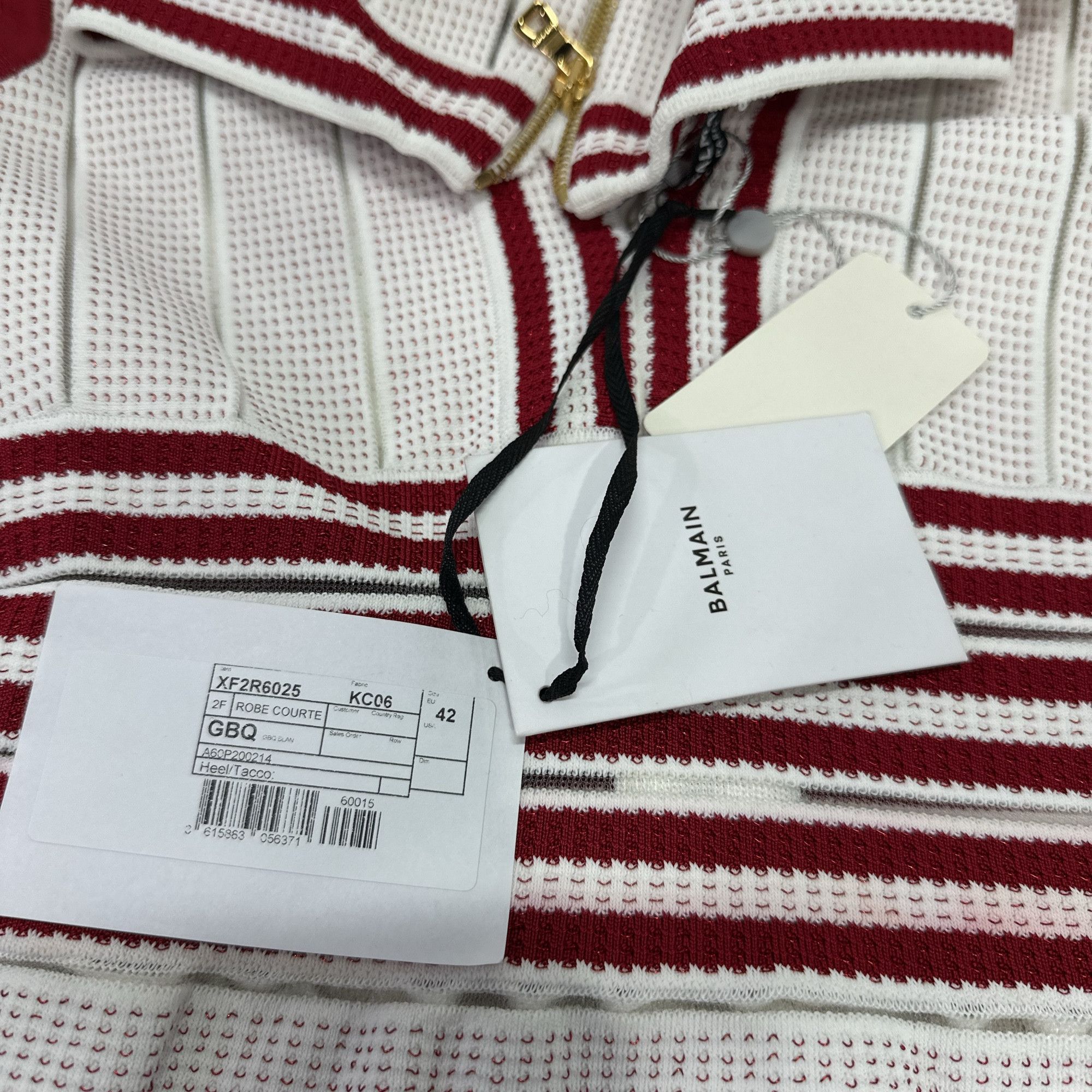 Balmain Balmain Striped Knit Mini Dress Size 42 Size M / US 6-8 / IT 42-44 - 3 Thumbnail