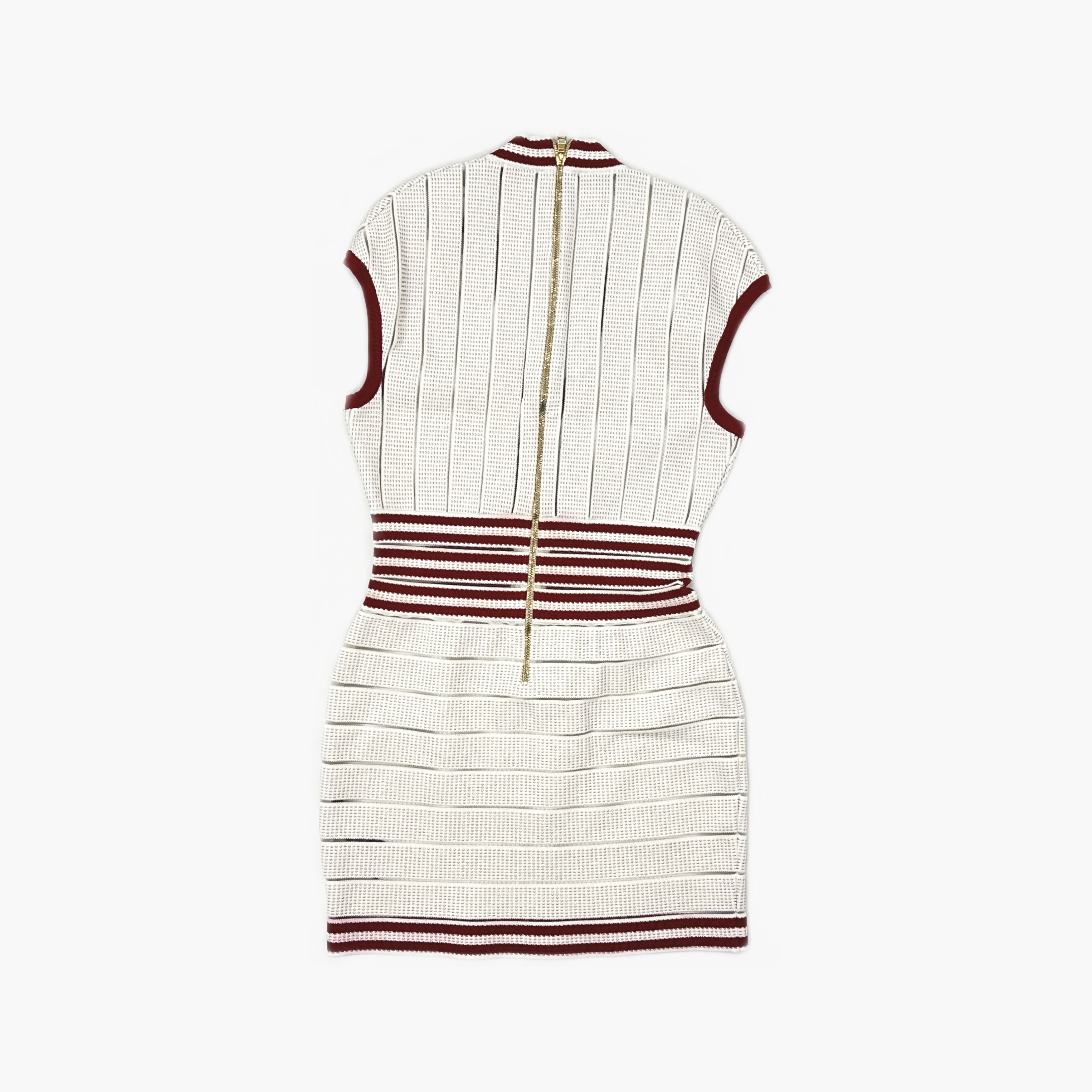 Balmain Balmain Striped Knit Mini Dress Size 42 Size M / US 6-8 / IT 42-44 - 2 Thumbnail
