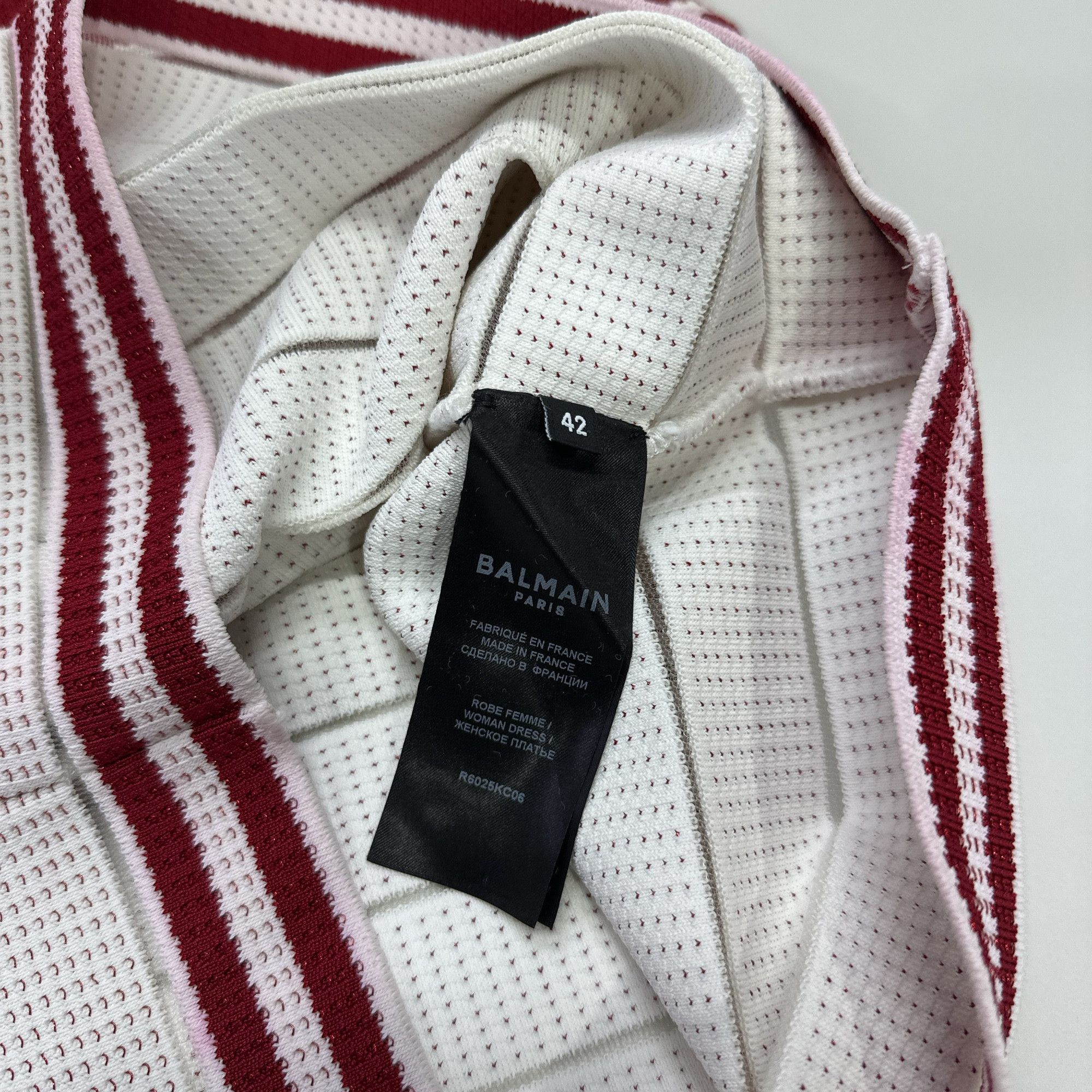 Balmain Balmain Striped Knit Mini Dress Size 42 Size M / US 6-8 / IT 42-44 - 5 Thumbnail