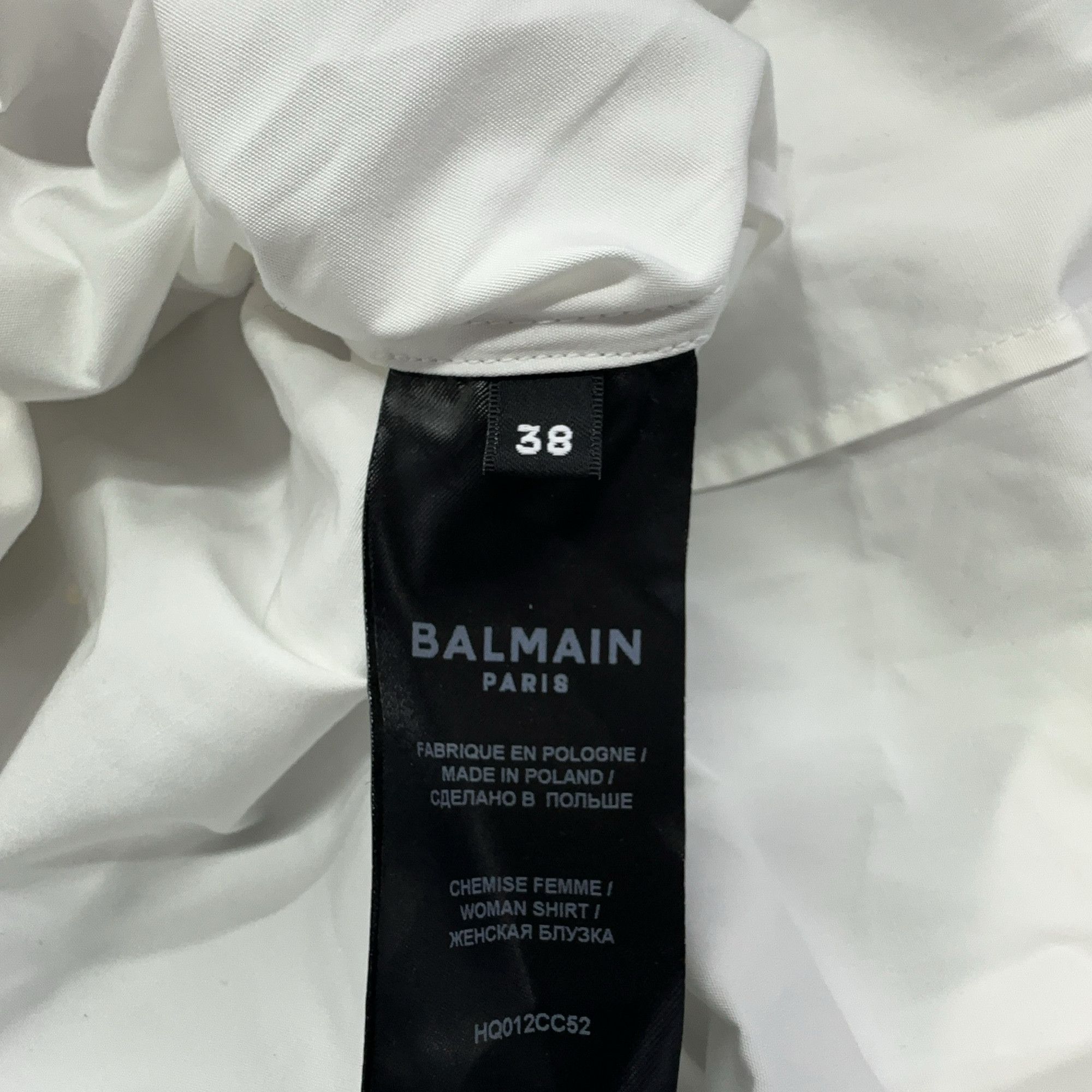 Balmain Balmain Elastic Waist Button Up Shirt Size 38 Size S / US 4 / IT 40 - 4 Thumbnail