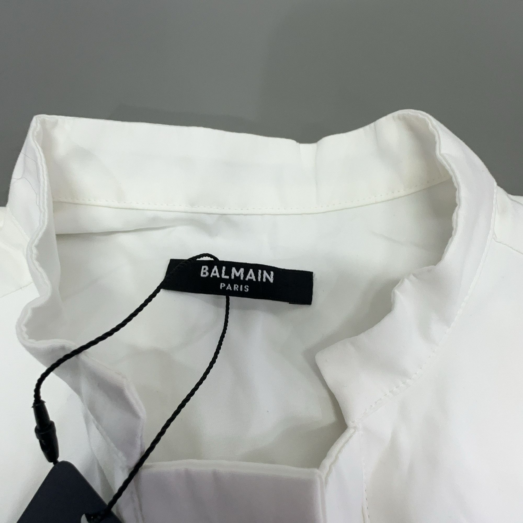 Balmain Balmain Elastic Waist Button Up Shirt Size 38 Size S / US 4 / IT 40 - 3 Thumbnail