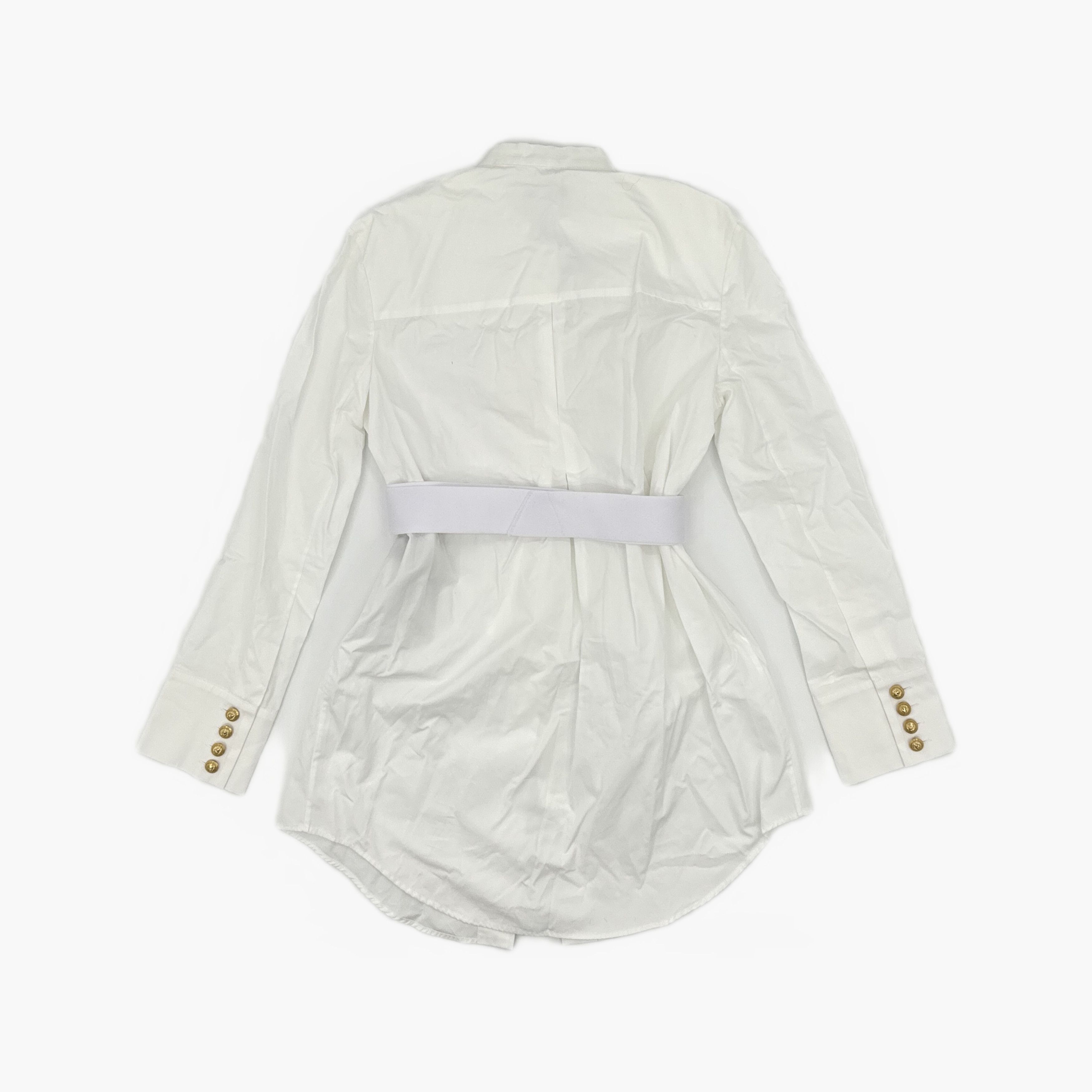 Balmain Balmain Elastic Waist Button Up Shirt Size 38 Size S / US 4 / IT 40 - 2 Thumbnail
