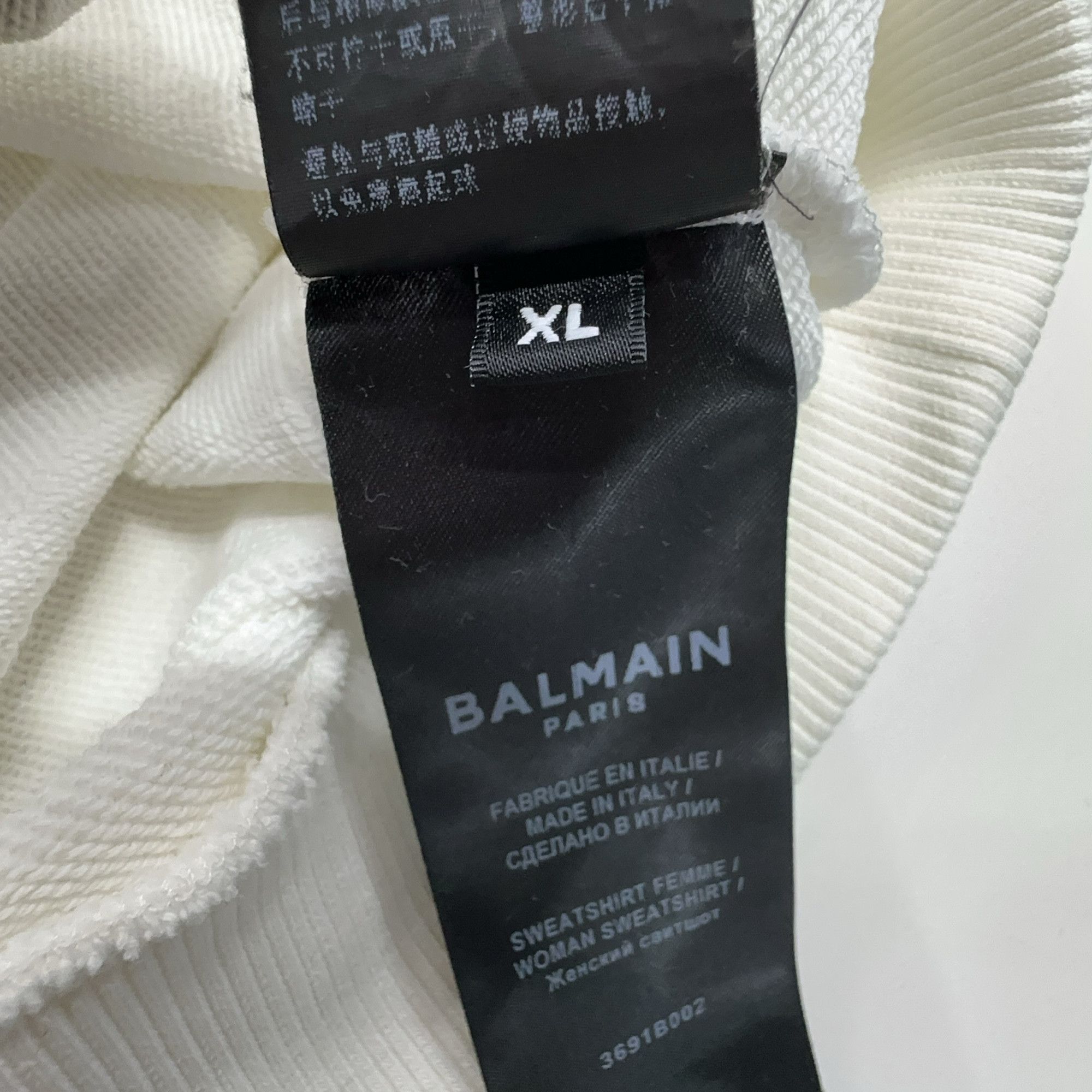 Balmain Balmain Paris Logo Sweatshirt Size XL Size XL / US 12-14 / IT 48-50 - 4 Thumbnail