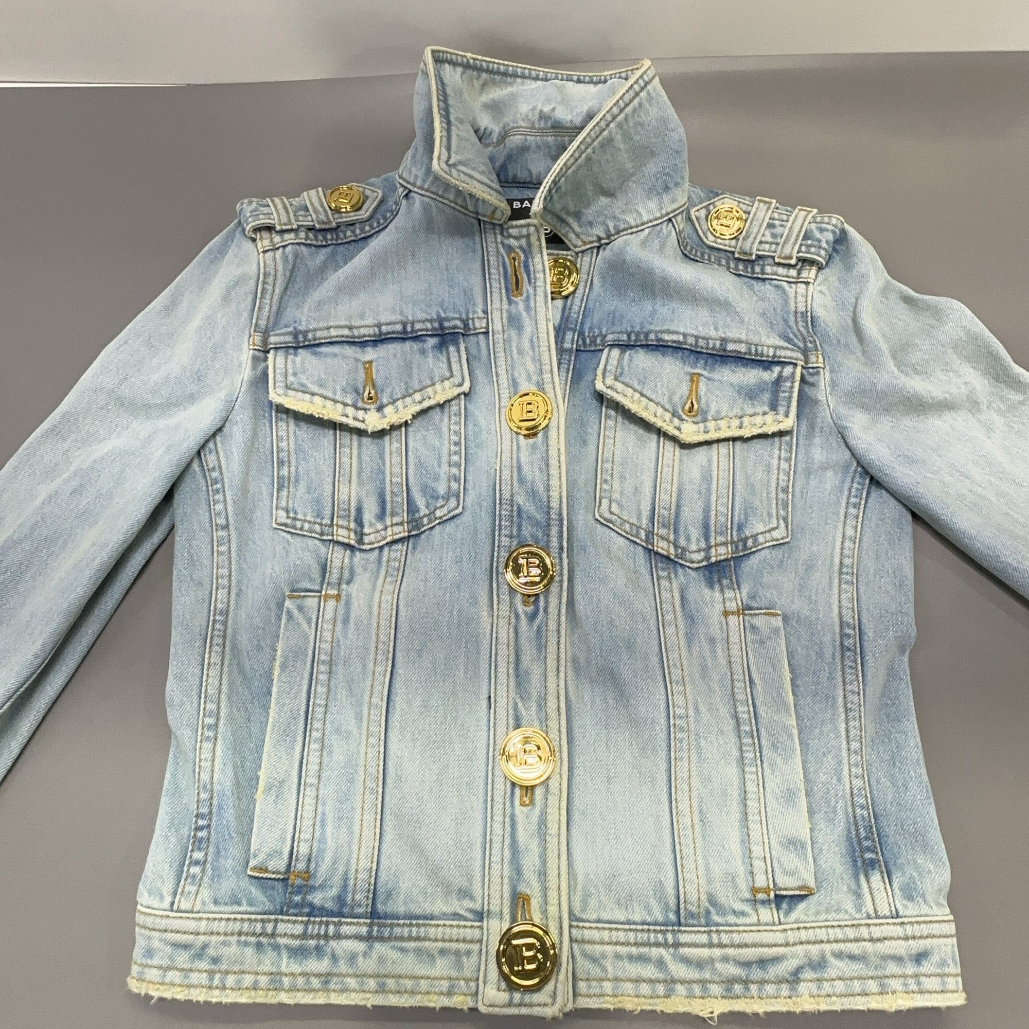 Balmain Balmain Denim Jacket Blue Size 34 Size XS / US 0-2 / IT 36-38 - 13 Thumbnail