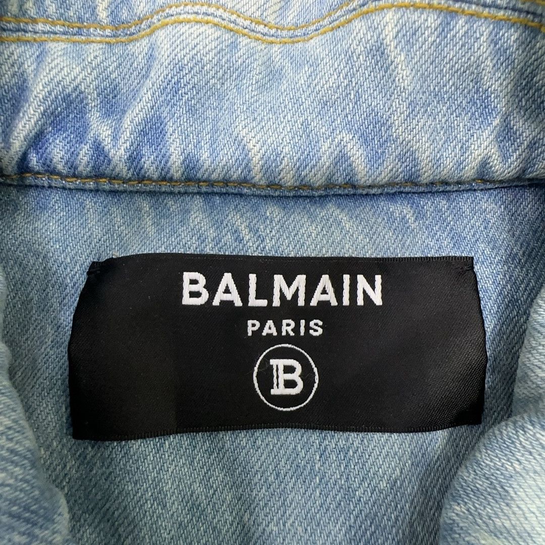 Balmain Balmain Denim Jacket Blue Size 34 Size XS / US 0-2 / IT 36-38 - 3 Thumbnail