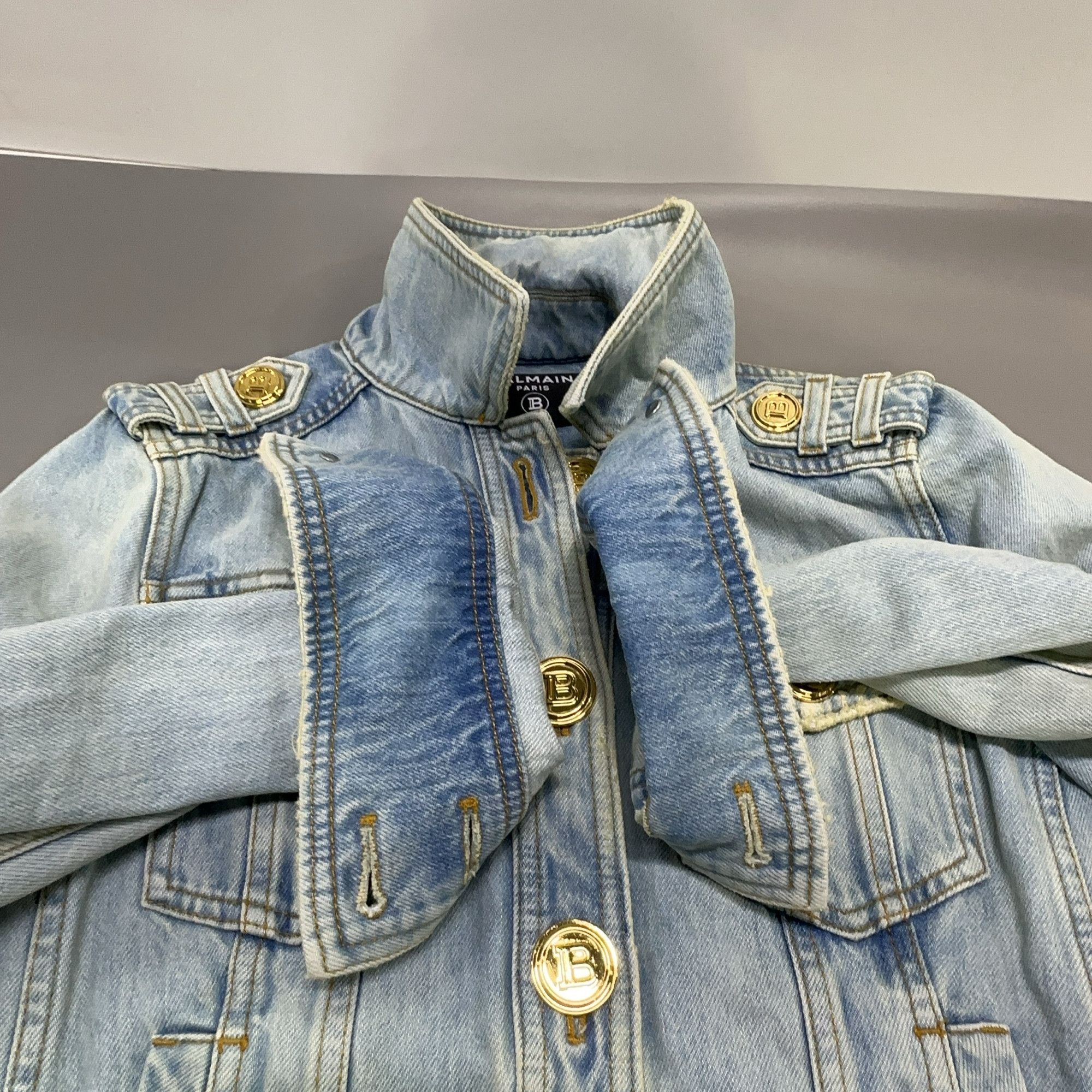 Balmain Balmain Denim Jacket Blue Size 34 Size XS / US 0-2 / IT 36-38 - 10 Thumbnail