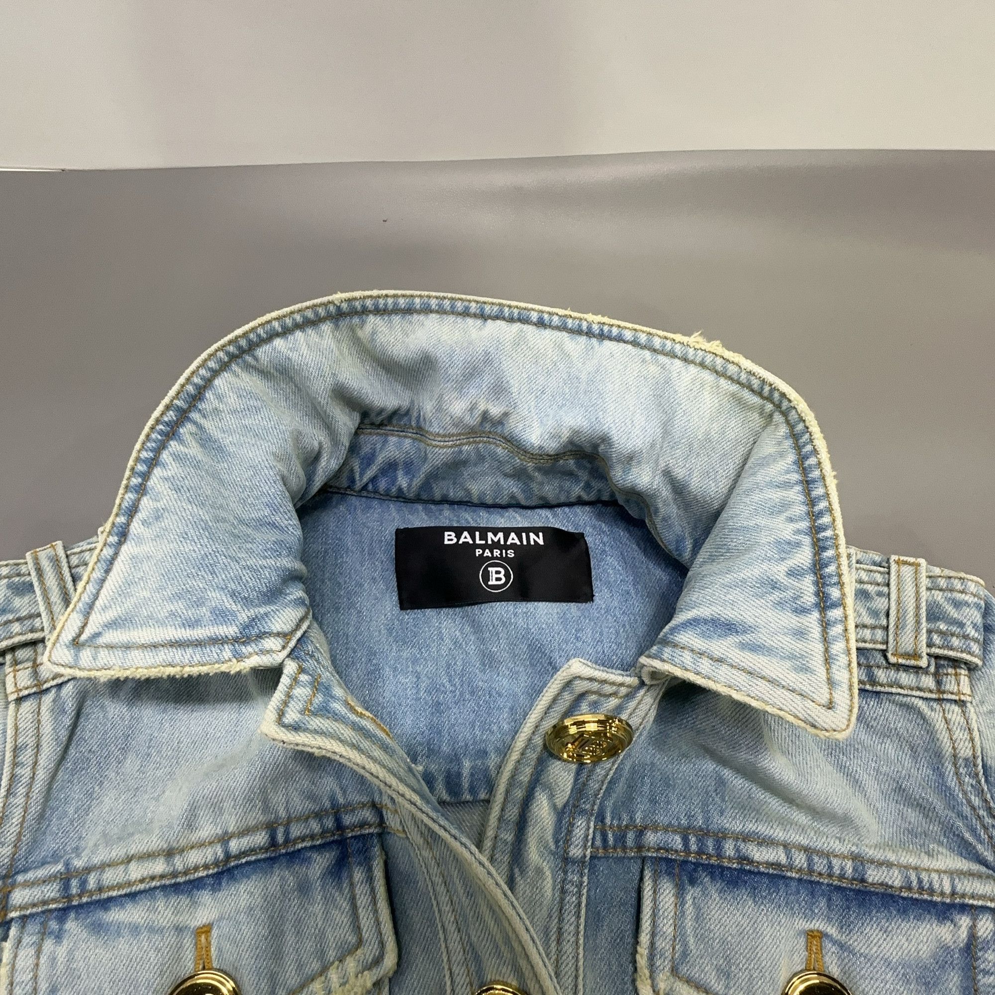 Balmain Balmain Denim Jacket Blue Size 34 Size XS / US 0-2 / IT 36-38 - 6 Thumbnail