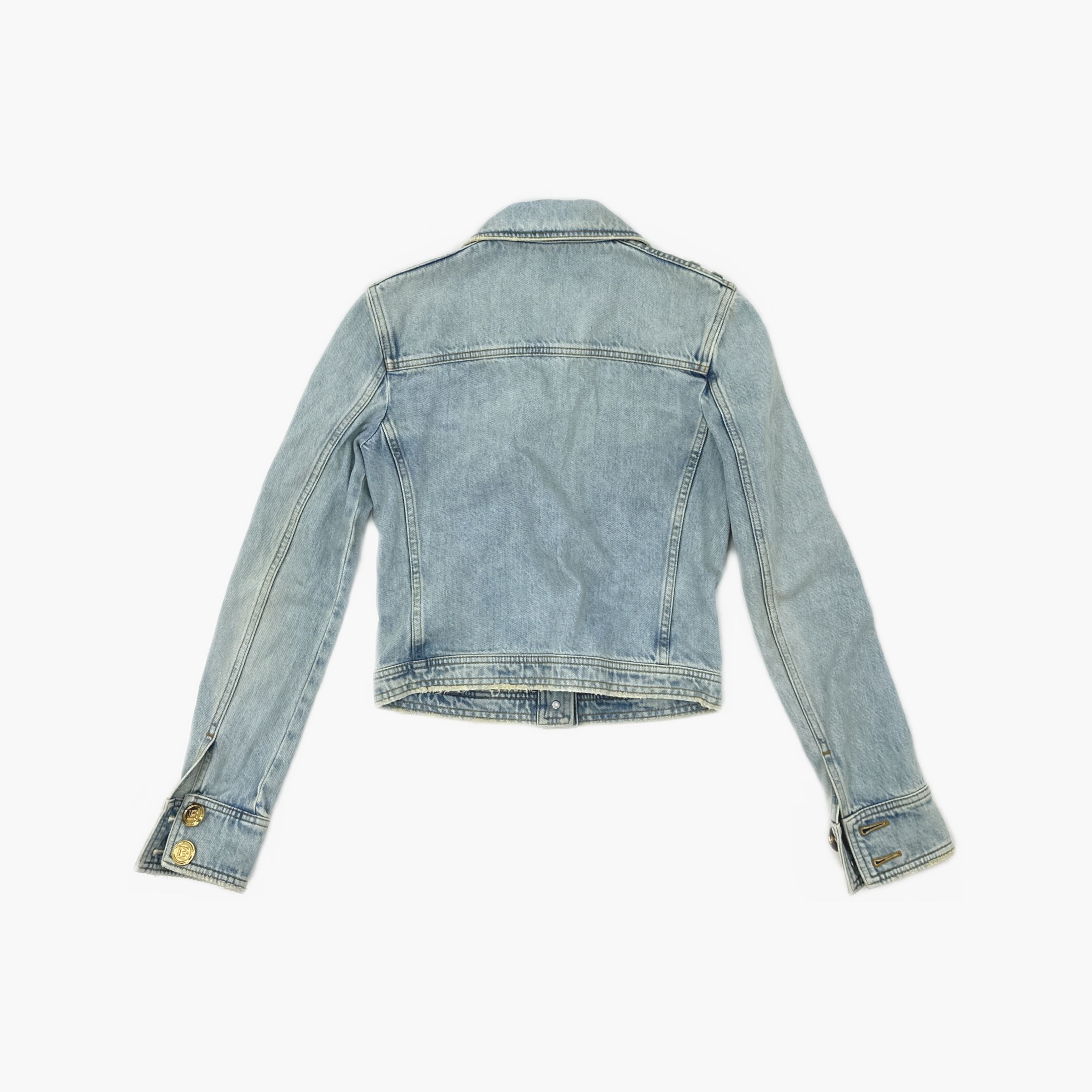 Balmain Balmain Denim Jacket Blue Size 34 Size XS / US 0-2 / IT 36-38 - 2 Thumbnail